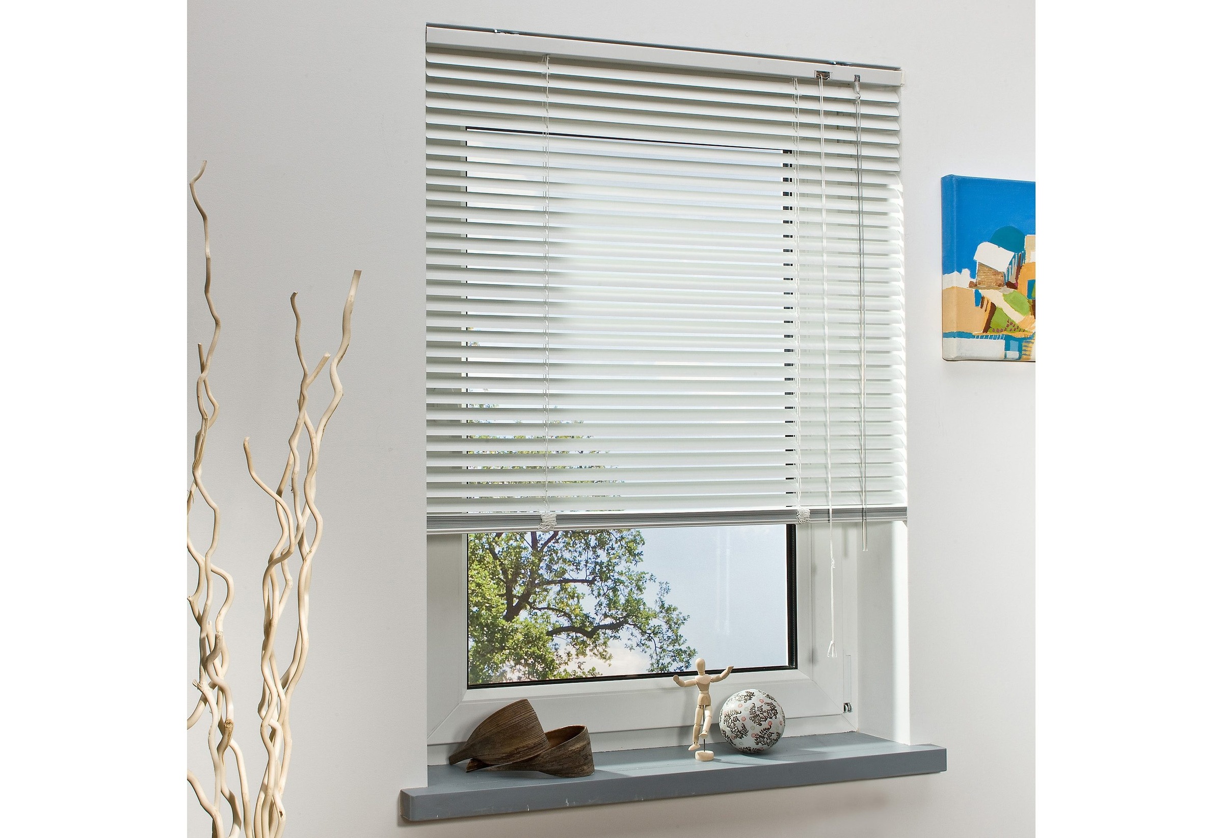 Liedeco Jalousie "Aluminium-Jalousie" mit Bohren freihängend Aluminium