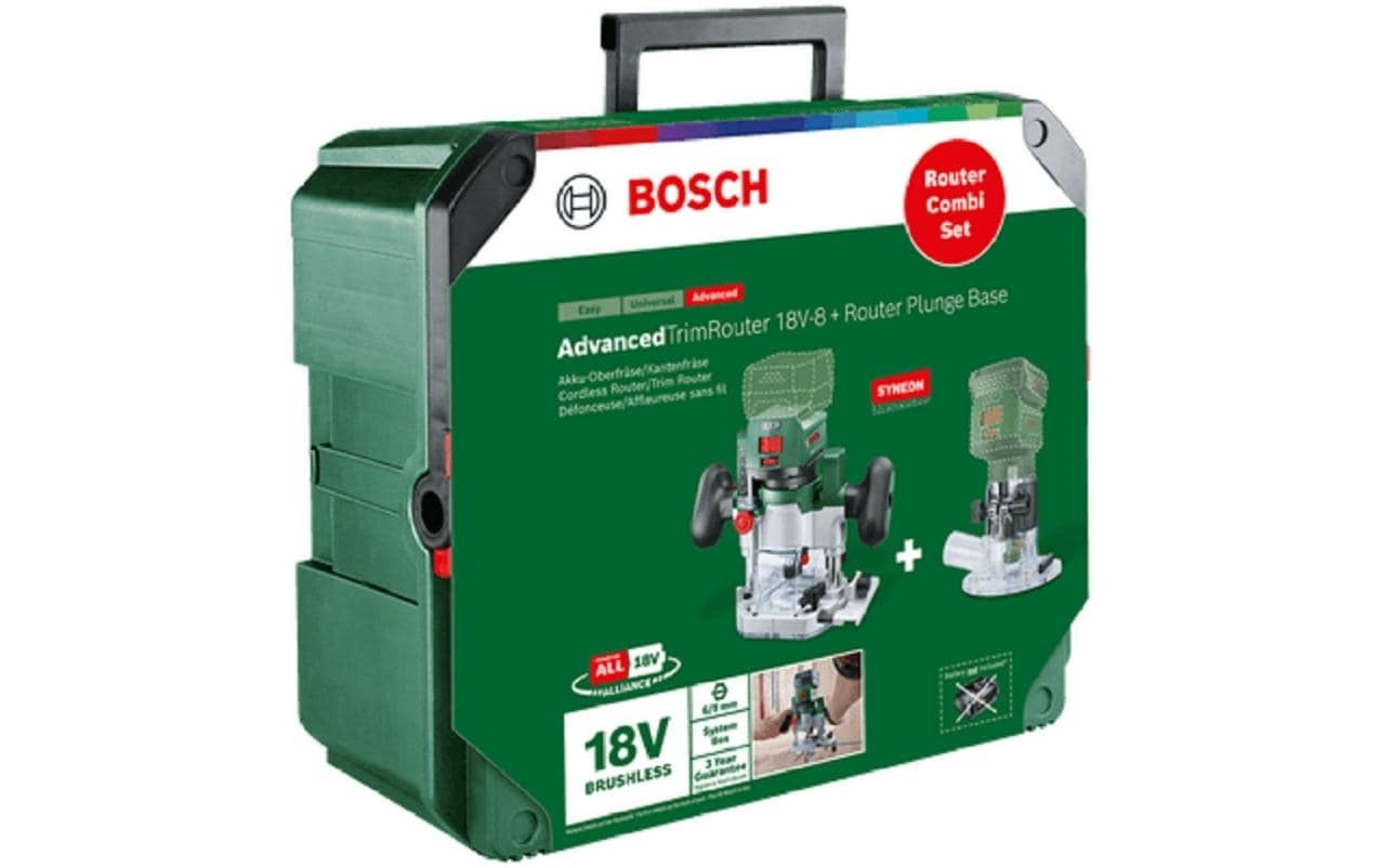 BOSCH Fräse »Combi Set ohne Akku und Ladegerät«, (Set)