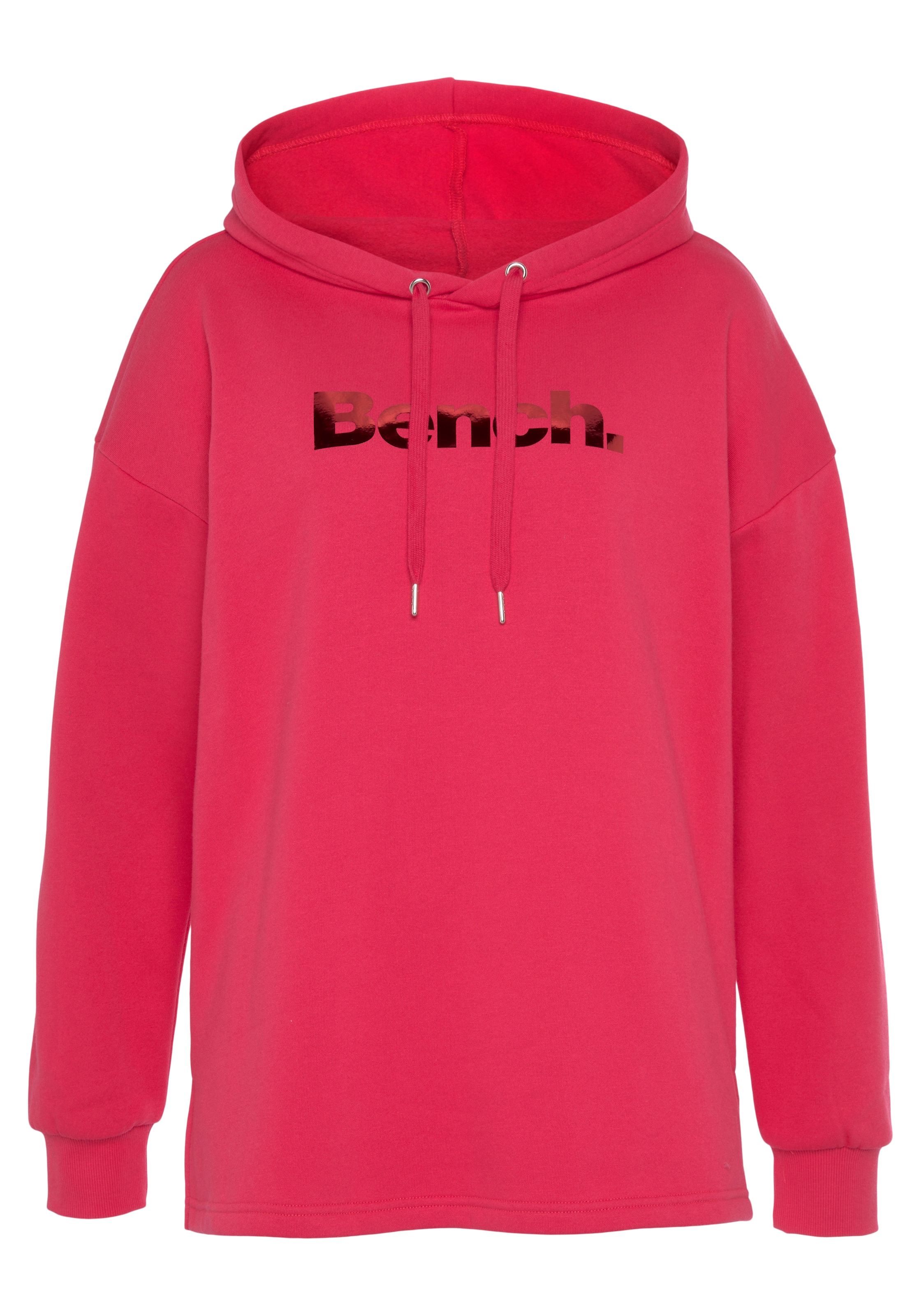 Bench. Loungewear Hoodie, mit glänzendem Logodruck, Loungewear