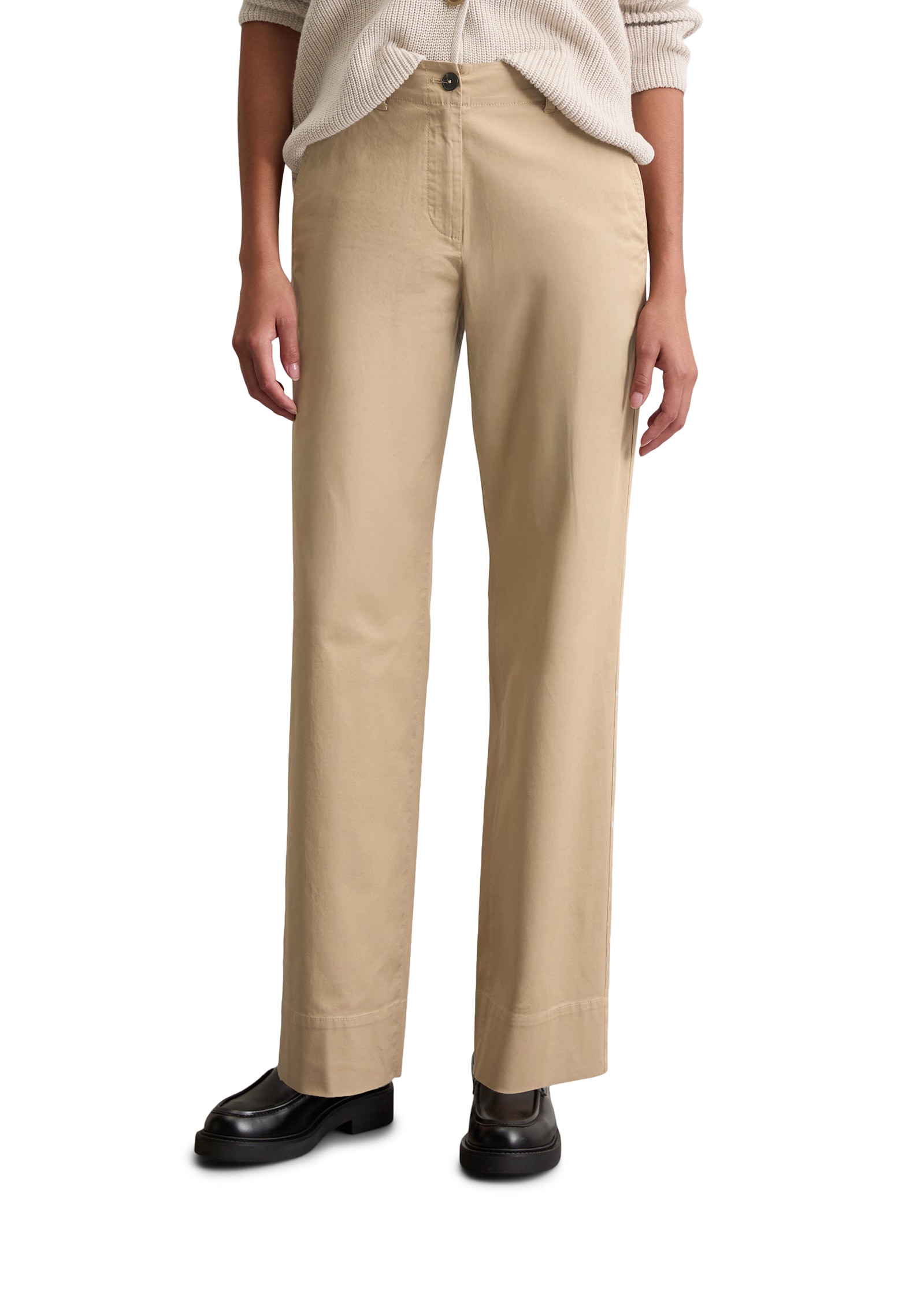 Image of Marc OPolo Chinohose "Lande" weit, aus stretchigem Organic Cotton-Twill