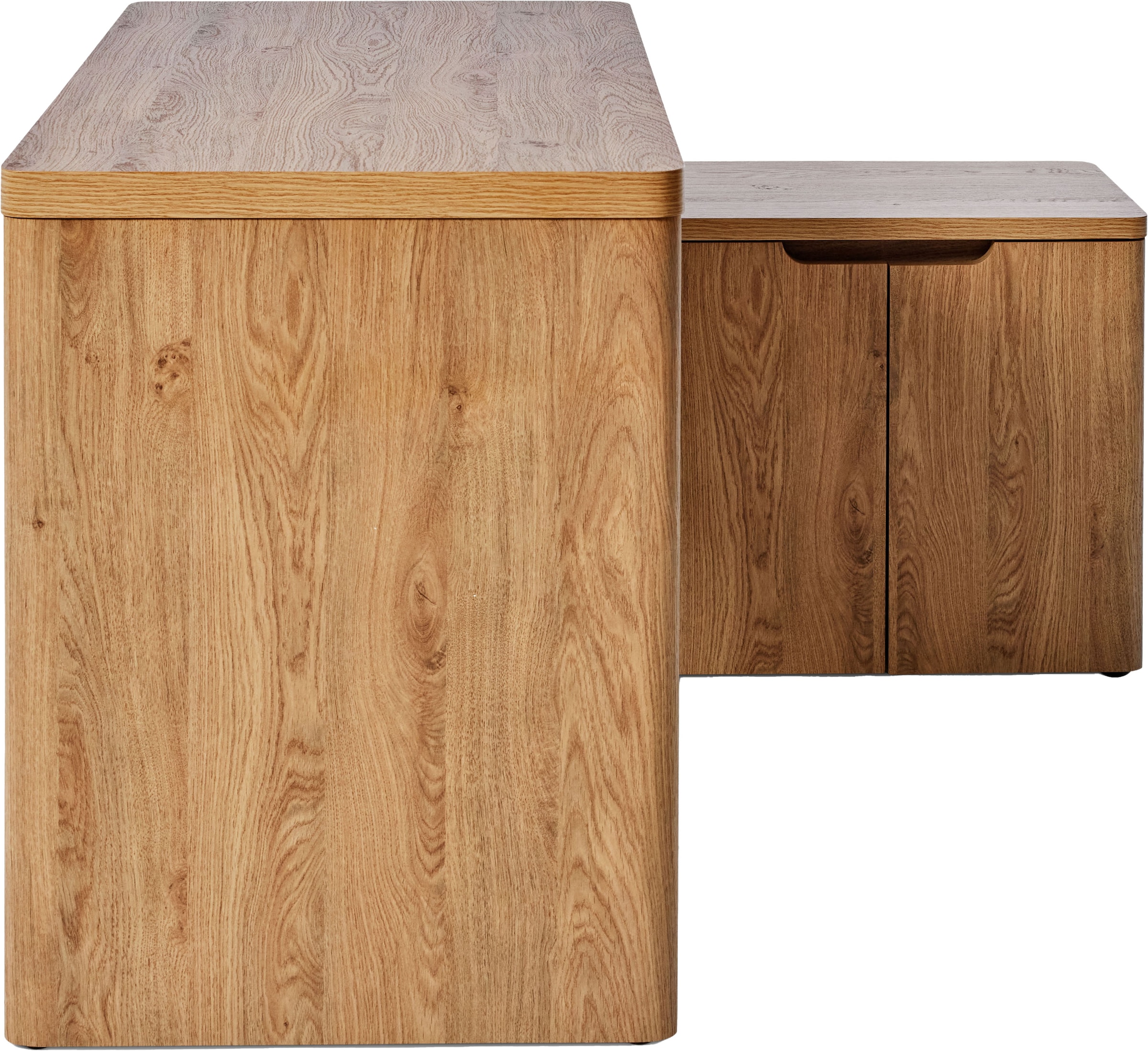 Jahnke Bureau d'angle »LIBRE C 155 E« 1 cuis tlg. montage réversible, largeur env. 140 cm