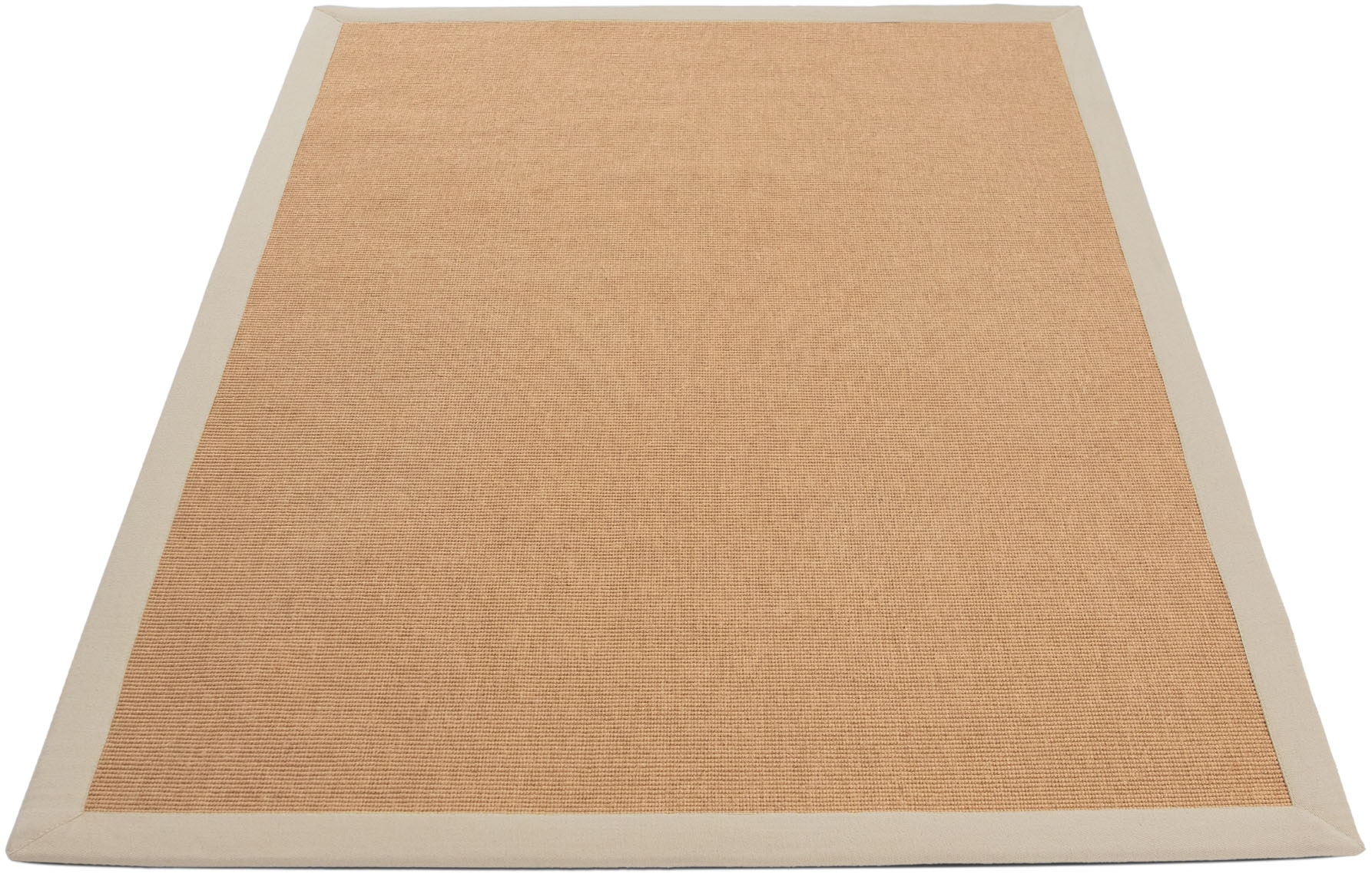 carpetfine Sisalteppich »Sisal«, rechteckig, 5 mm Höhe, mit farbiger Bordüre, Anti Rutsch Rückseite