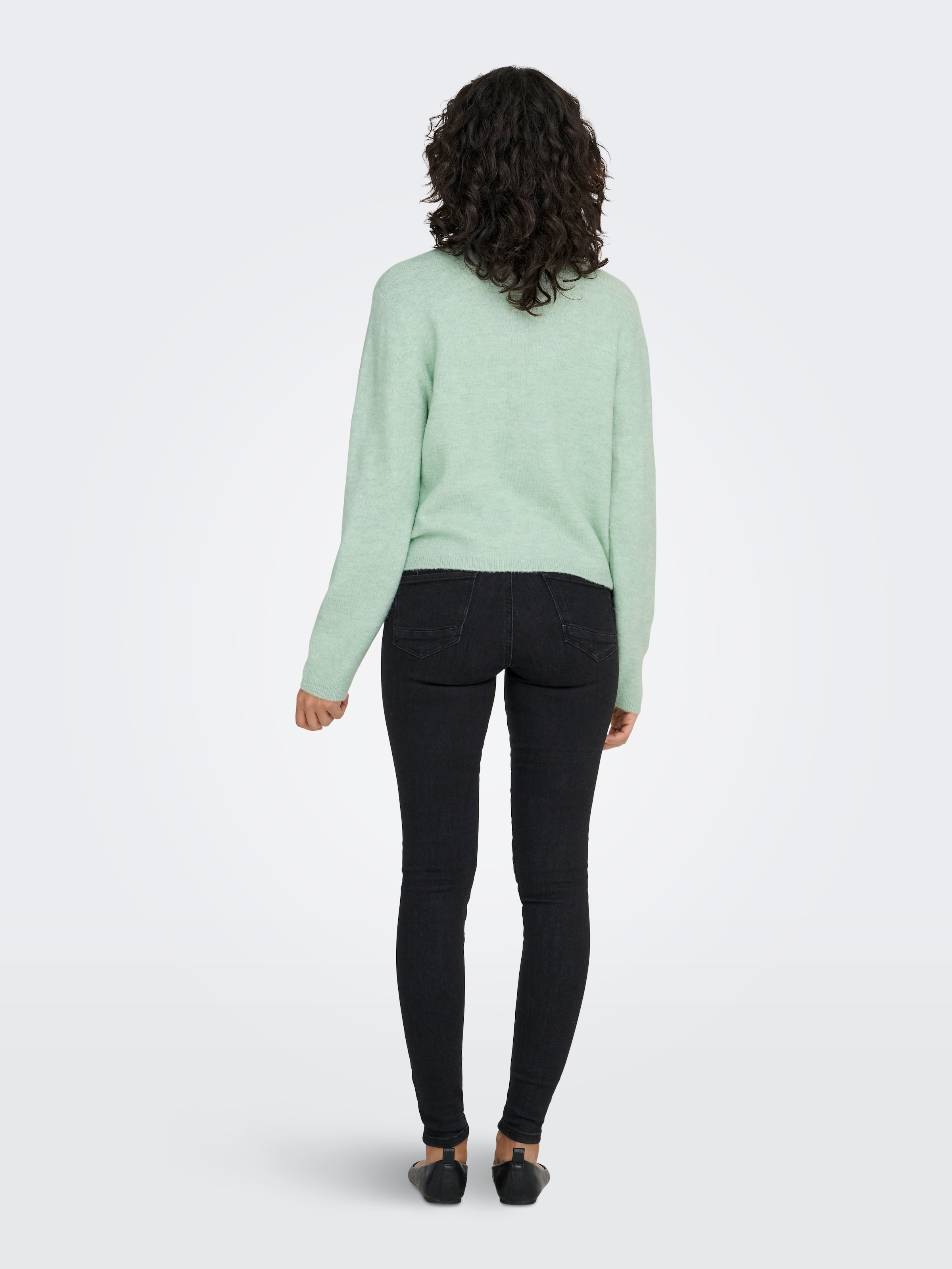 ONLY »ONLSIMONI L/S O-NECK CARDIGAN KNT NOOS« Materialmix, relaxed fit