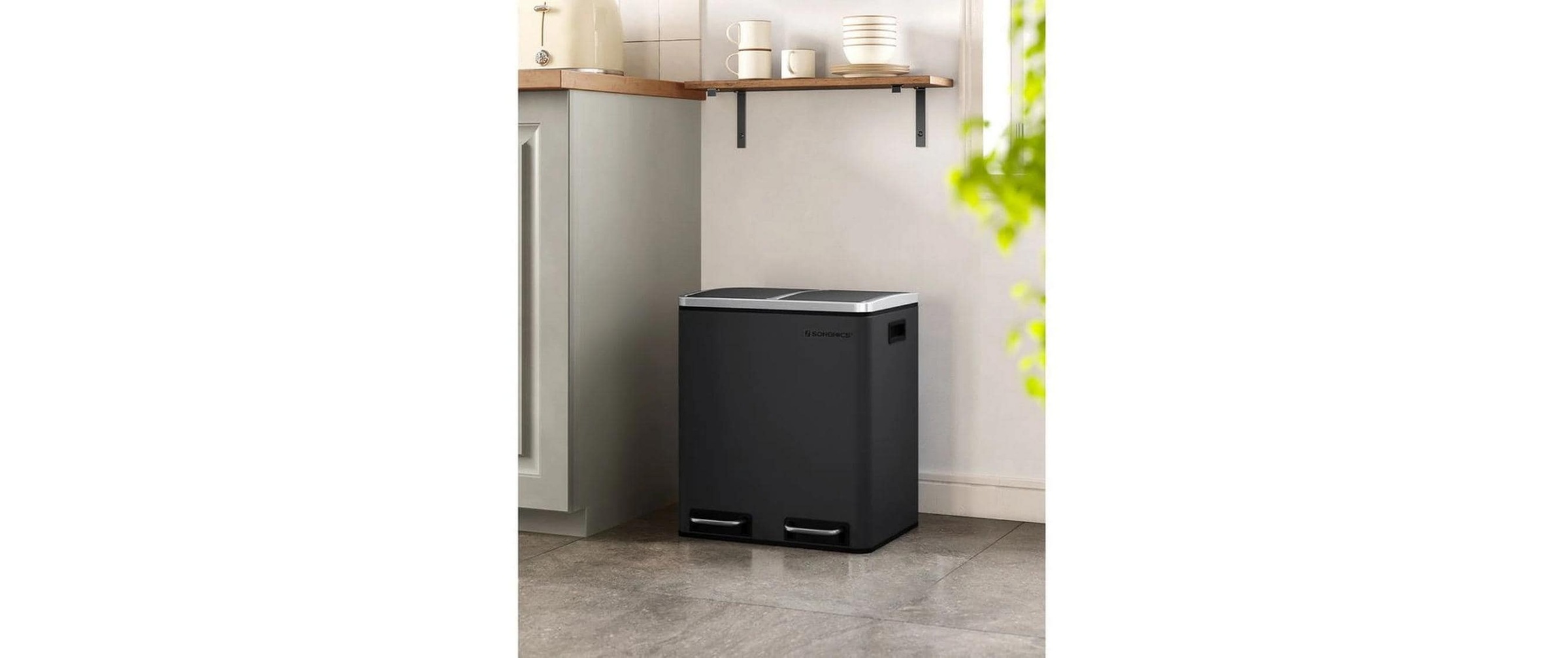 SONGMICS Mülleimer »30 l« 2 Behälter