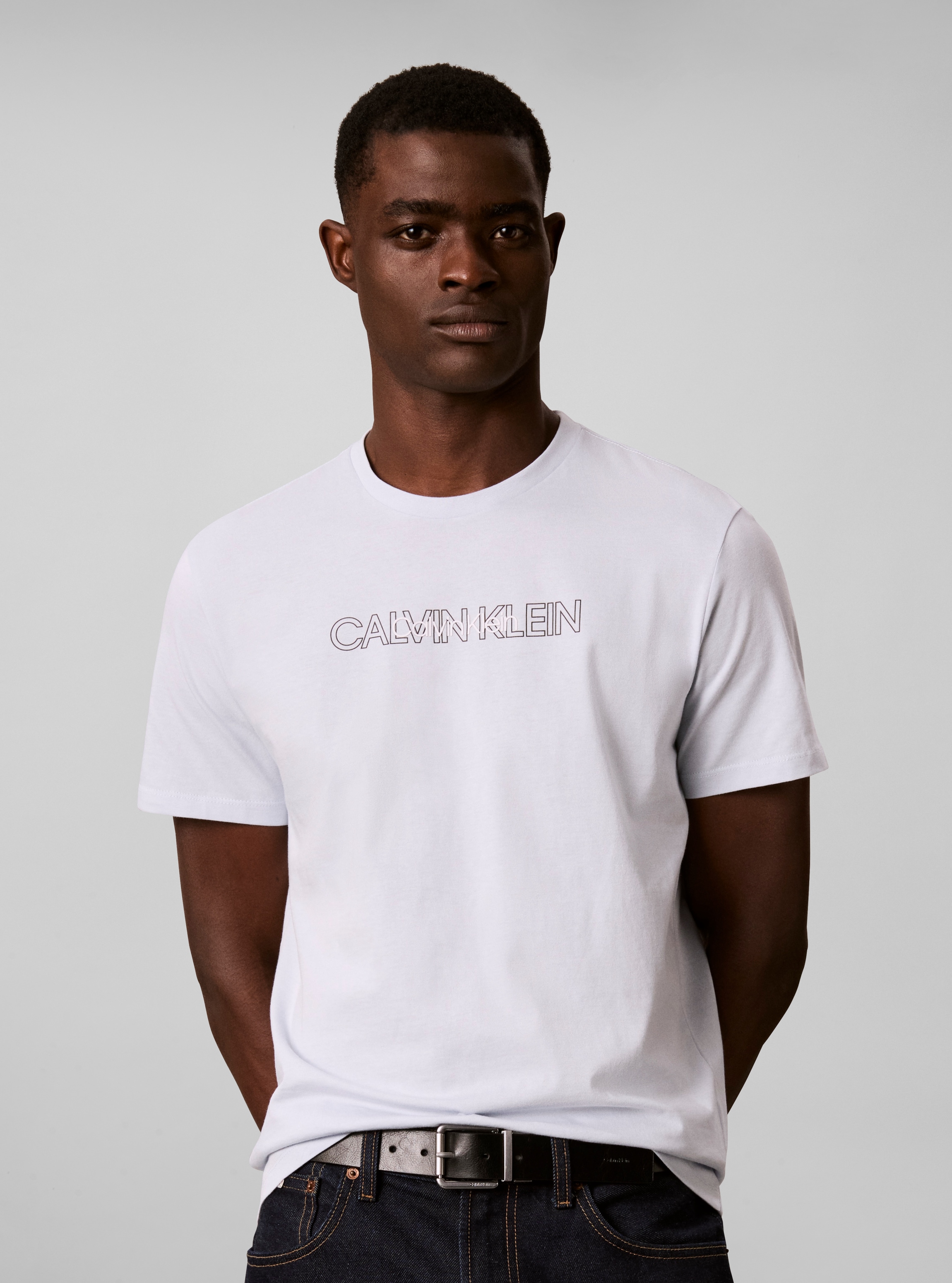 Image of Calvin Klein Jeans T-Shirt "REPEAT LOGO GRAPHI" Regular fit mit Rundhalsausschnitt