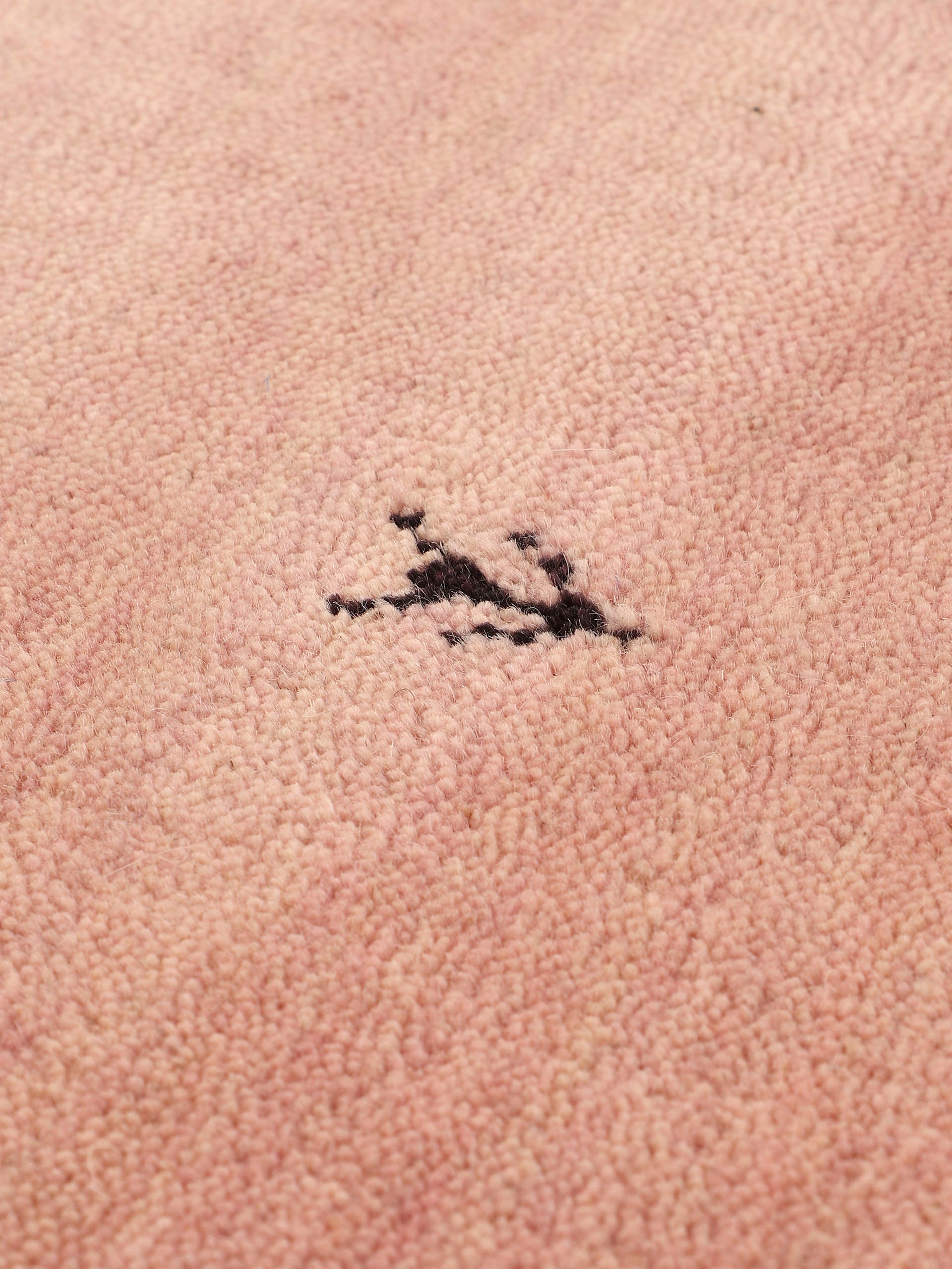 carpetfine Tapis en laine »Gabbeh Uni« Rond 15 mm Höhe reine Wolle handgewebt, Gabbeh Tiermotiv warmes Raumklima viele Grössen