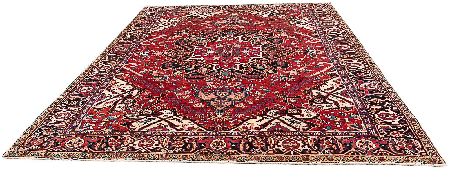 Image of morgenland Wollteppich »Heriz Medaillon 323 x 230 cm«, rechteckig, 1 mm Höhe, Unikat mit Zertifikat bei Ackermann Versand Schweiz