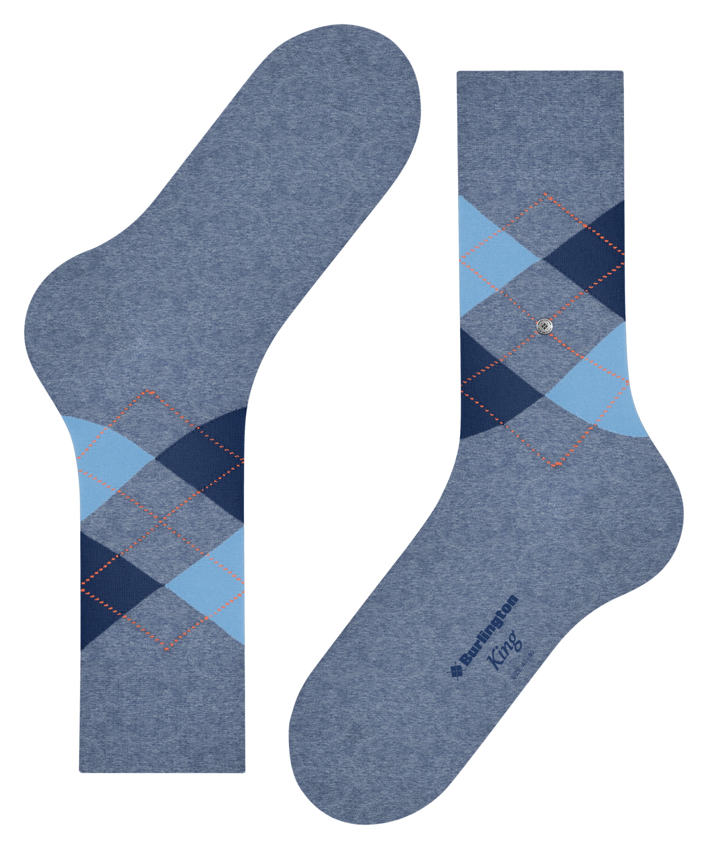 Burlington Socken »King« Einheitsgrösse 40-46, Argyle-Muster, Burlington-Clip