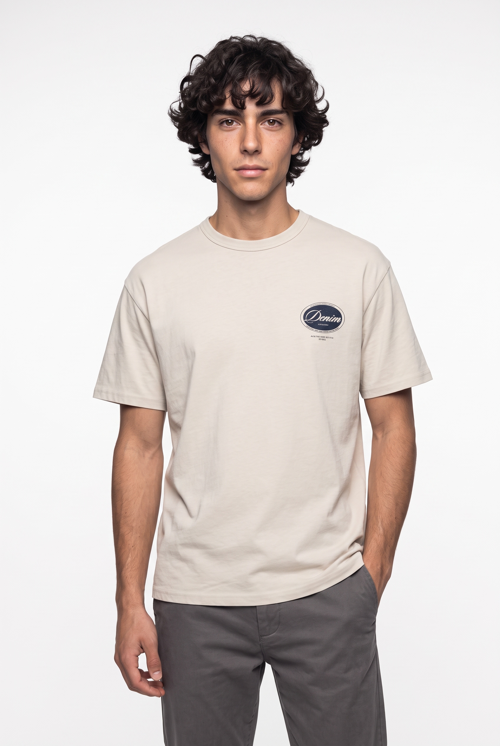 Image of Jack & Jones T-Shirt "JJANDREJ TEE SS CREW NECK" Baumwolle, regular fit