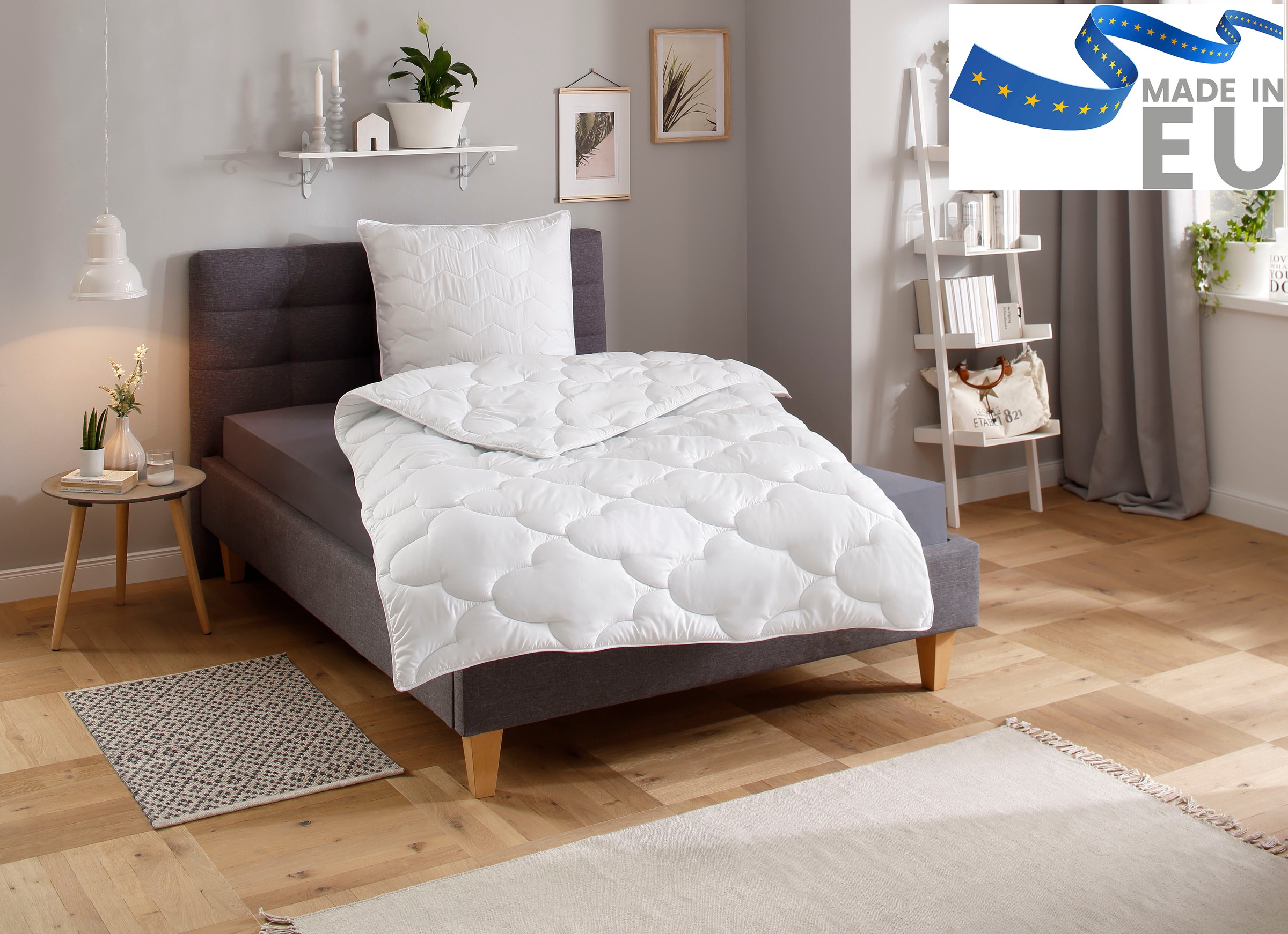 Image of GOODproduct Microfaserbettdecke "Mondschein, Bettdecke 135x200 cm, 155x220 cm, 200x200 cm" normal Füllung Polyester 1 Stk. tlg. Bettdecken, Sommer, Winter; allergiker geeignet (Hausstauballergiker)