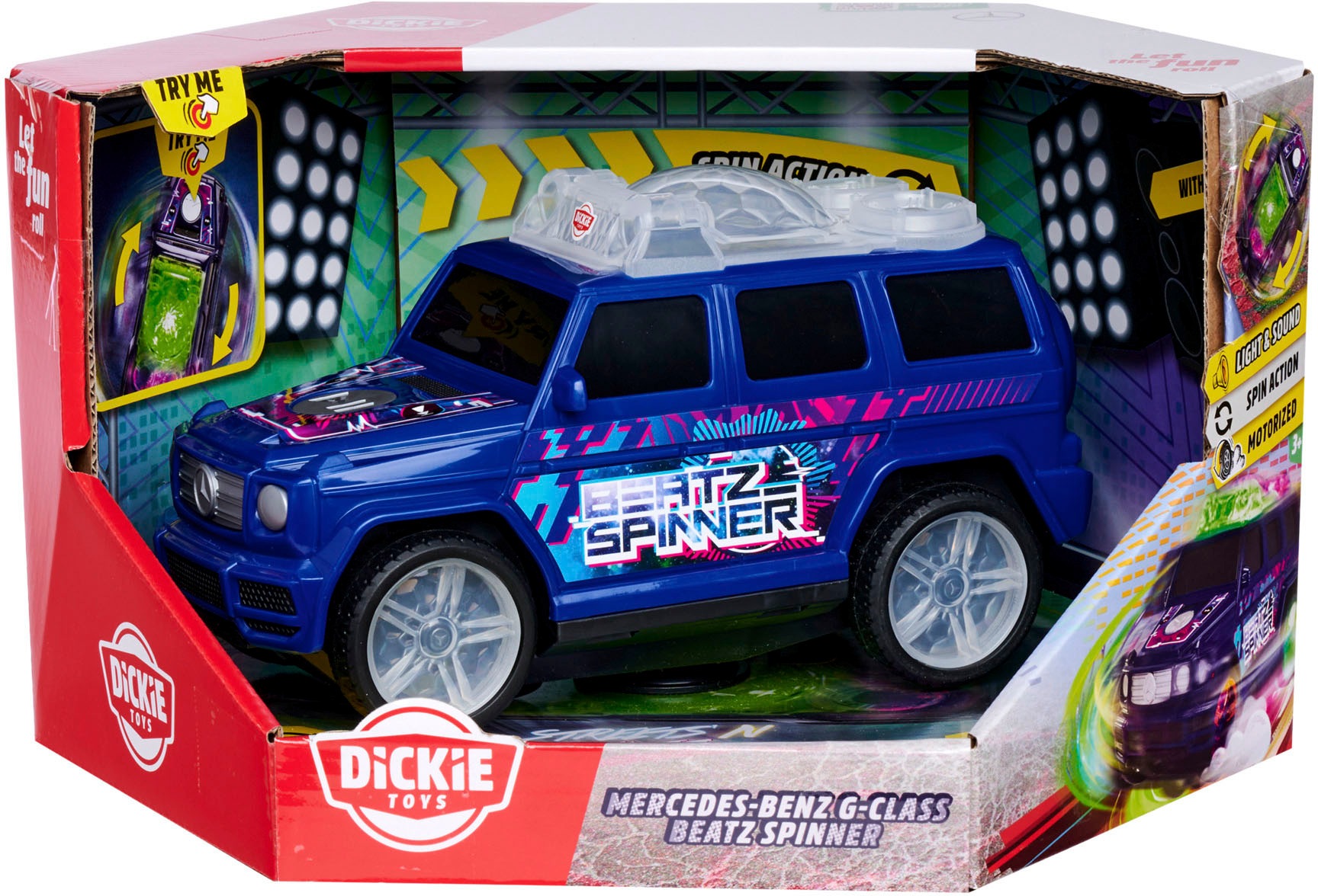 Dickie Toys Spielzeug-Auto »STREETS N BEATZ, Mercedes-Benz G-Class Beat Spinner«, mit Licht & Sound