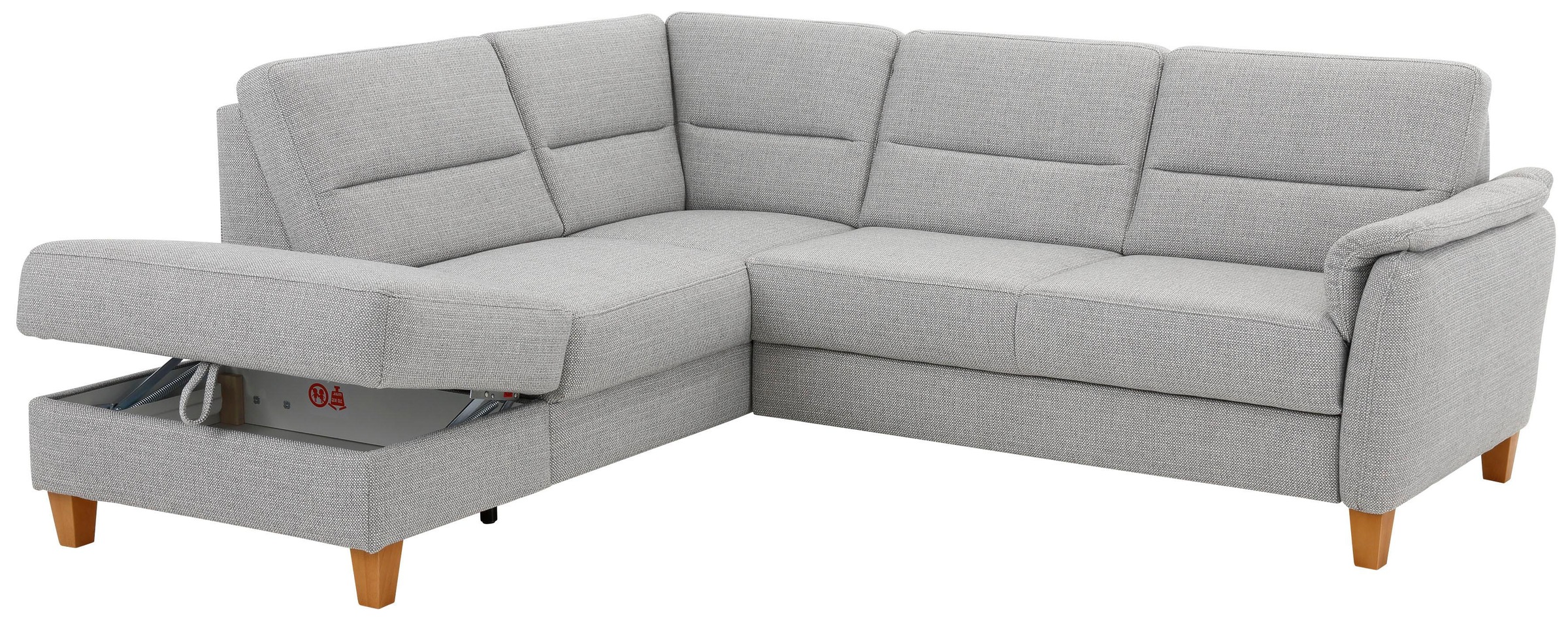 Home affaire Ecksofa »Palmera L-Form«, Federkern, wahlweise mit Bettfunktion und mit/ohne Stauraum
