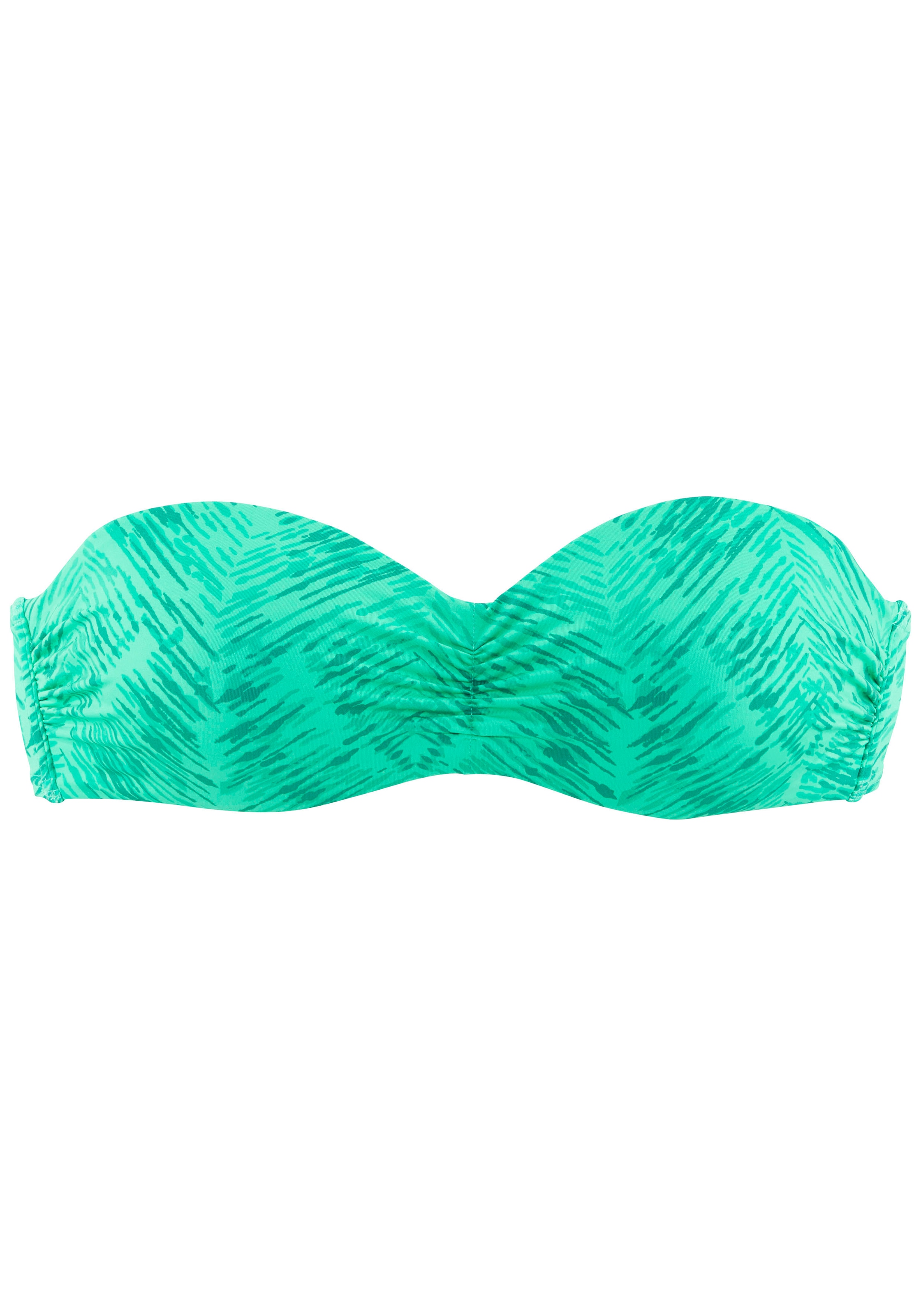 JETTE Bügel-Bandeau-Bikini-Top »Floretta«, in Ton in Ton-Harmonie
