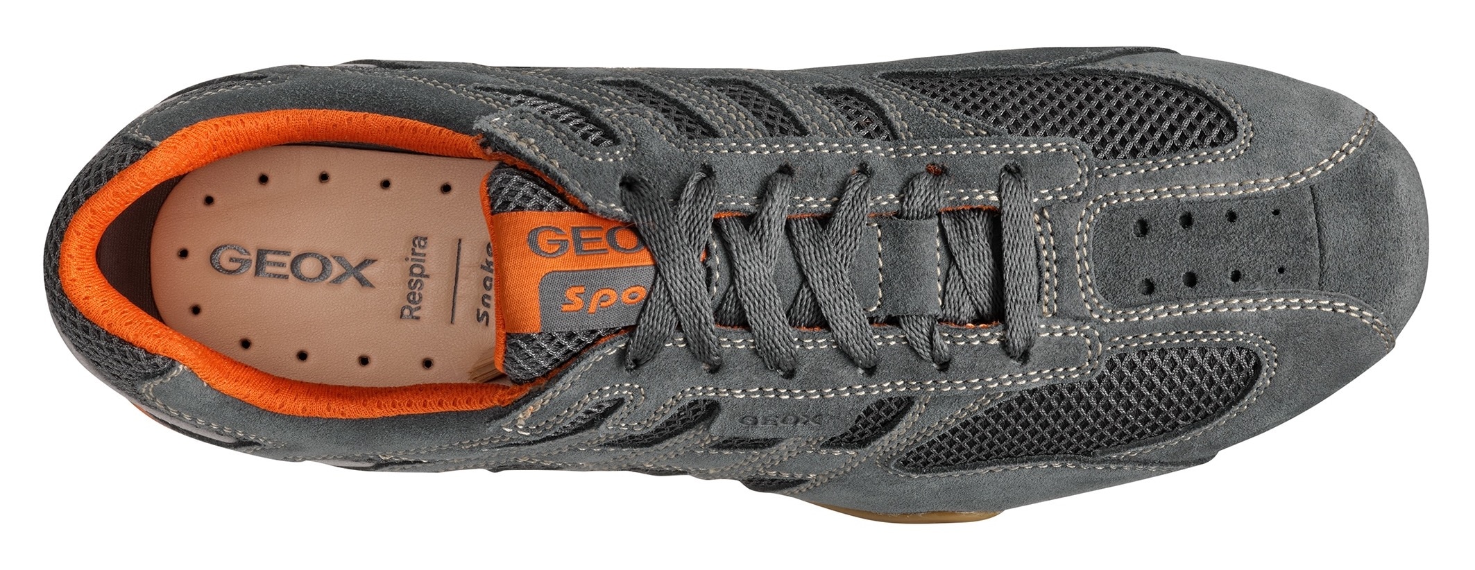 Geox Chaussure à lacets »U SNAKE ORIGINAL«  , Schnürschuh, Freizeitschuh, Trekking Sneaker mit Lederinnensohle