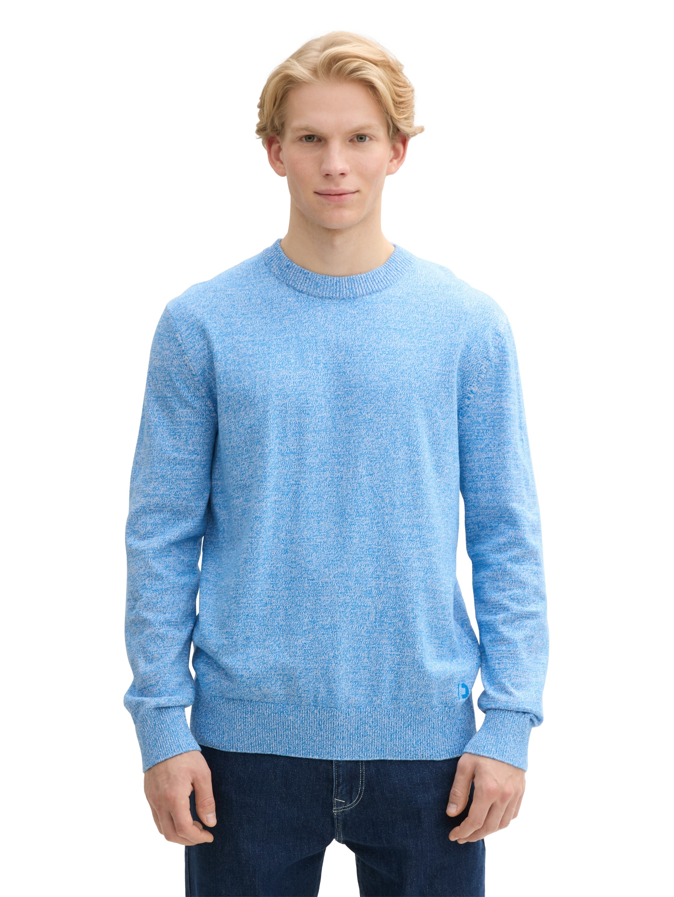 Image of TOM TAILOR Denim Strickpullover in melierter Optik