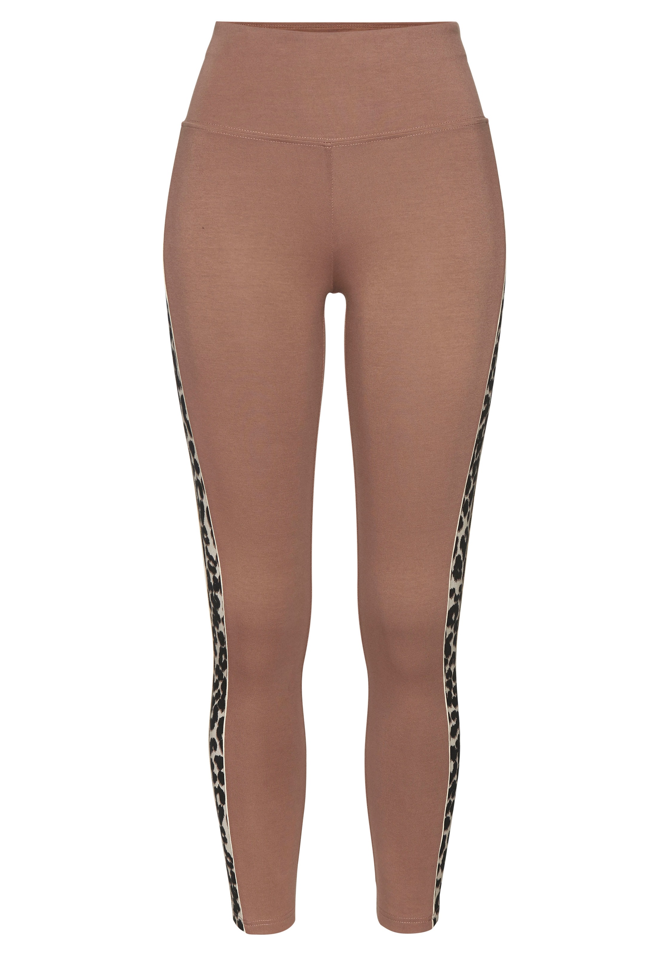 LASCANA ACTIVE Leggings Einsätze mit Leopardenmuster an den Beinen