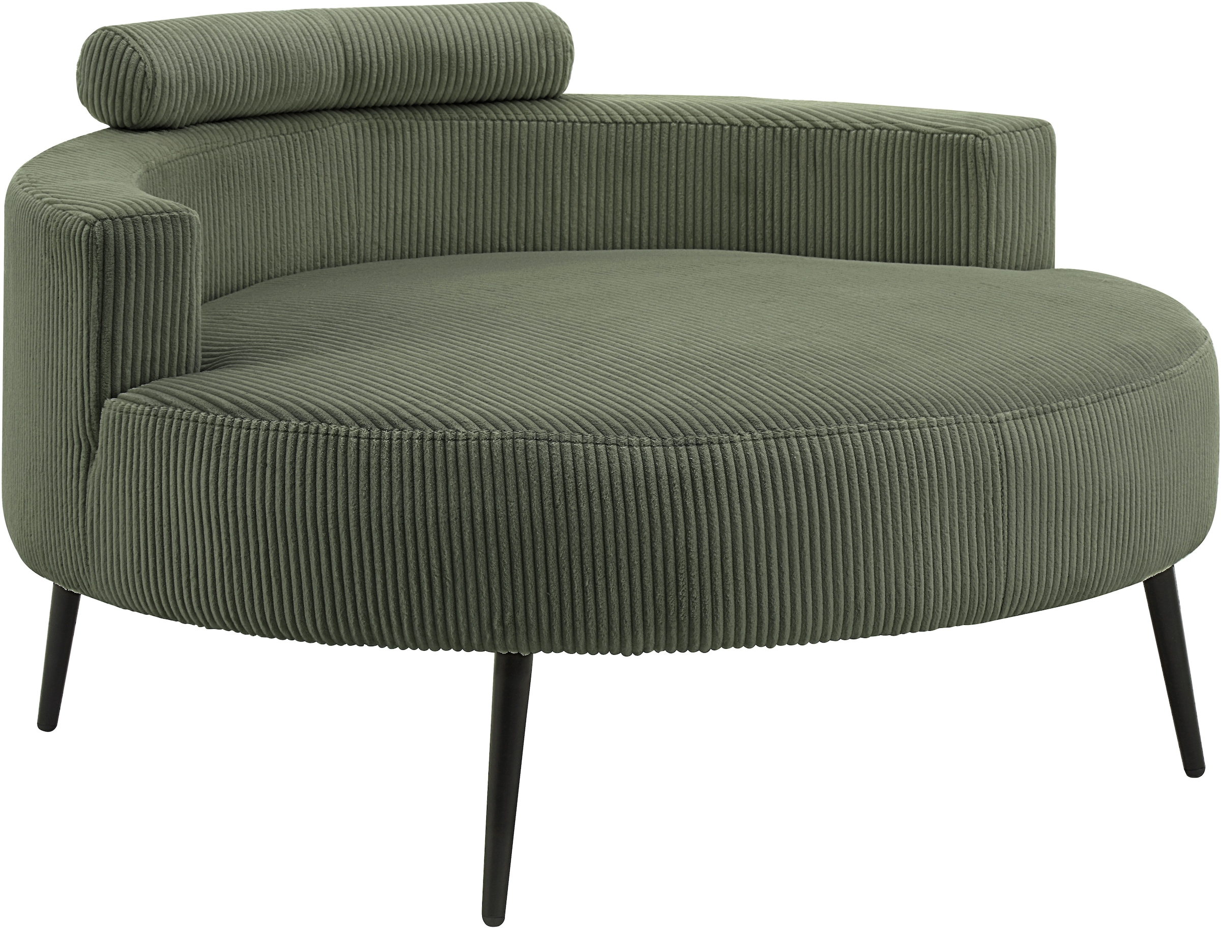 GOODproduct Canapé 2 places »Riko Sessel, B: 110 cm, Sitzhöhe: 44 cm« XXL- Sessel, mit Stauraumhocker, Rückenstütze & 4 Zierkissen