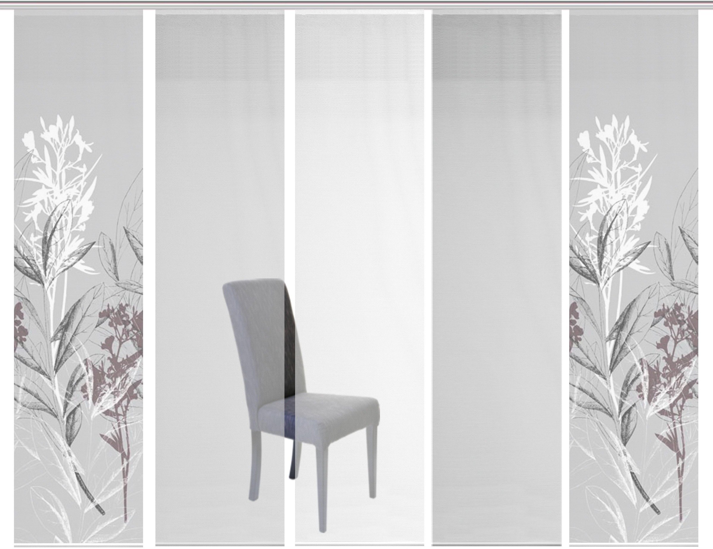 Image of Vision S Schiebegardine »5ER SET SEMORA«, (5 St.), HxB: 260x60, Schiebevorhang 5er Set Digitaldruck bei Ackermann Versand Schweiz