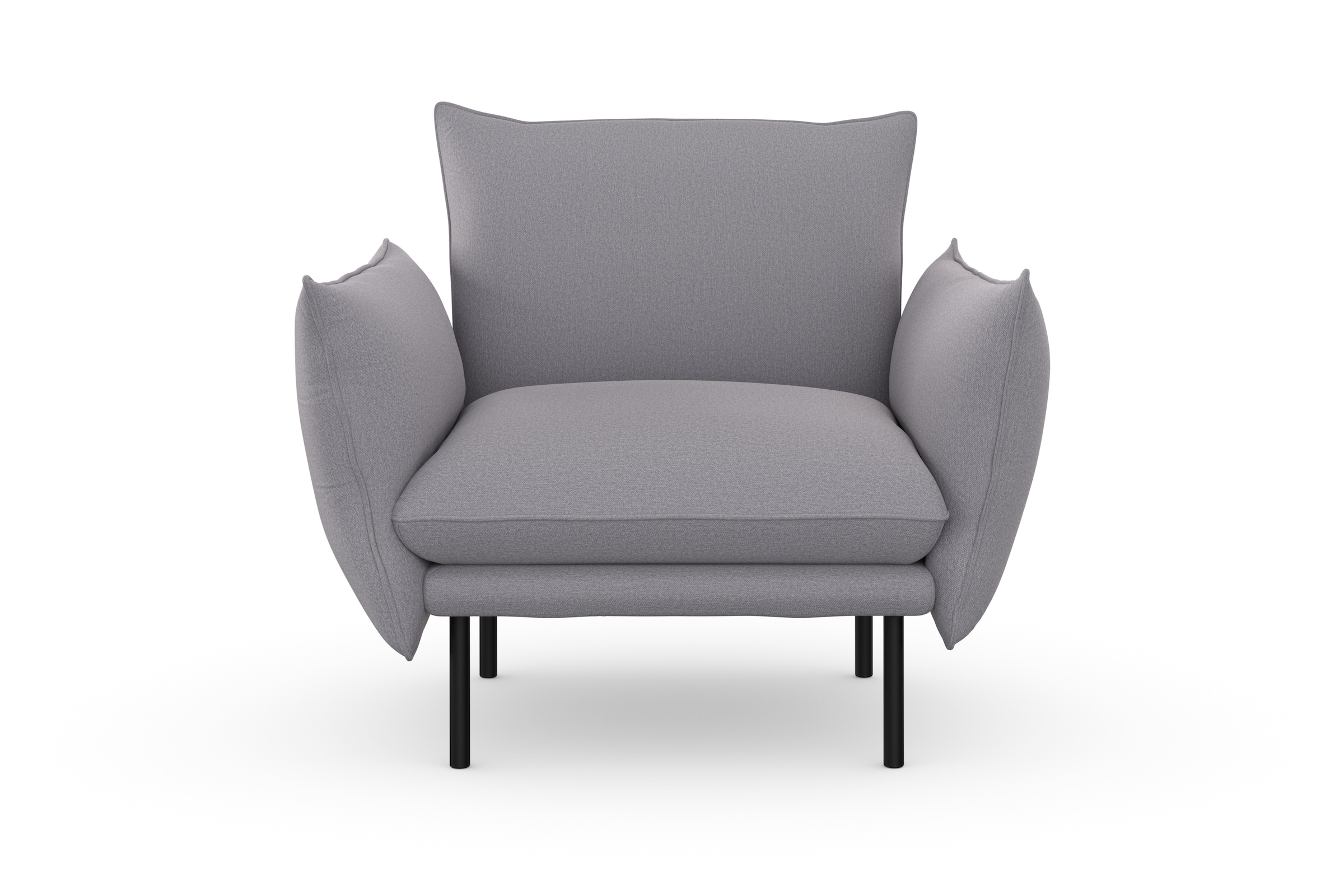 GOODproduct Fauteuil »Stine Cocktailsessel« Design particulier grâce à l’aspect coussin et au passepoil