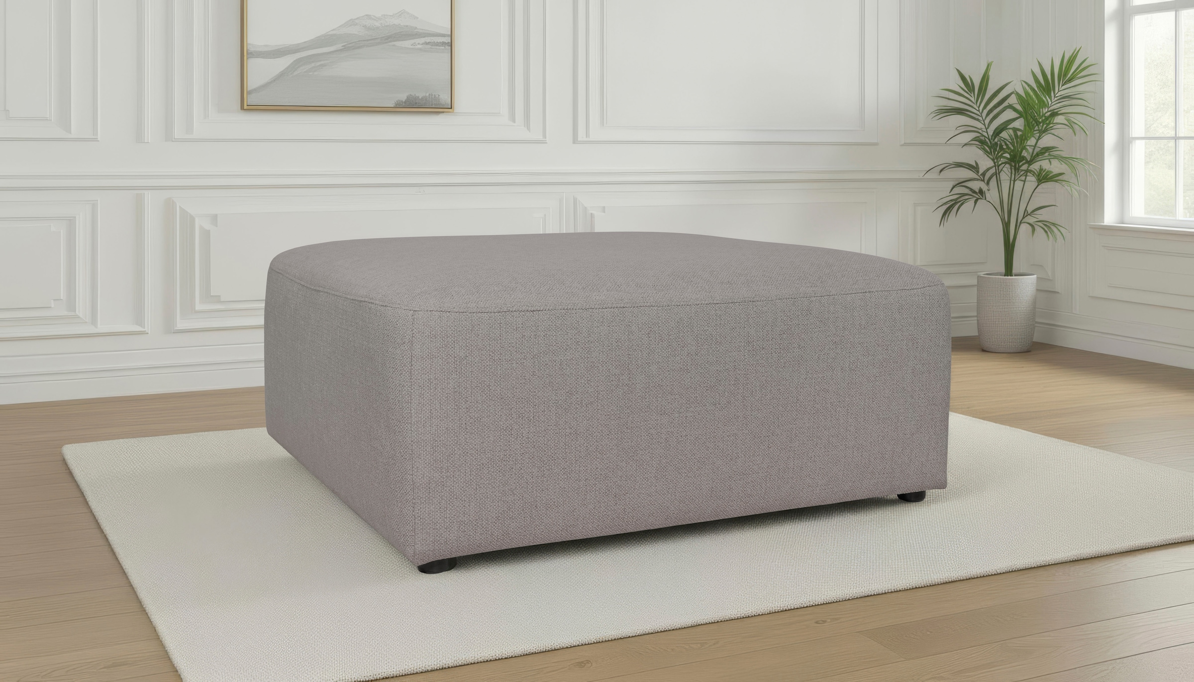 GOODproduct Polsterhocker »Koa, Hocker, passend zur Modulserie KOA« in Webstoff, weicher Lounge-Sitzkomfort