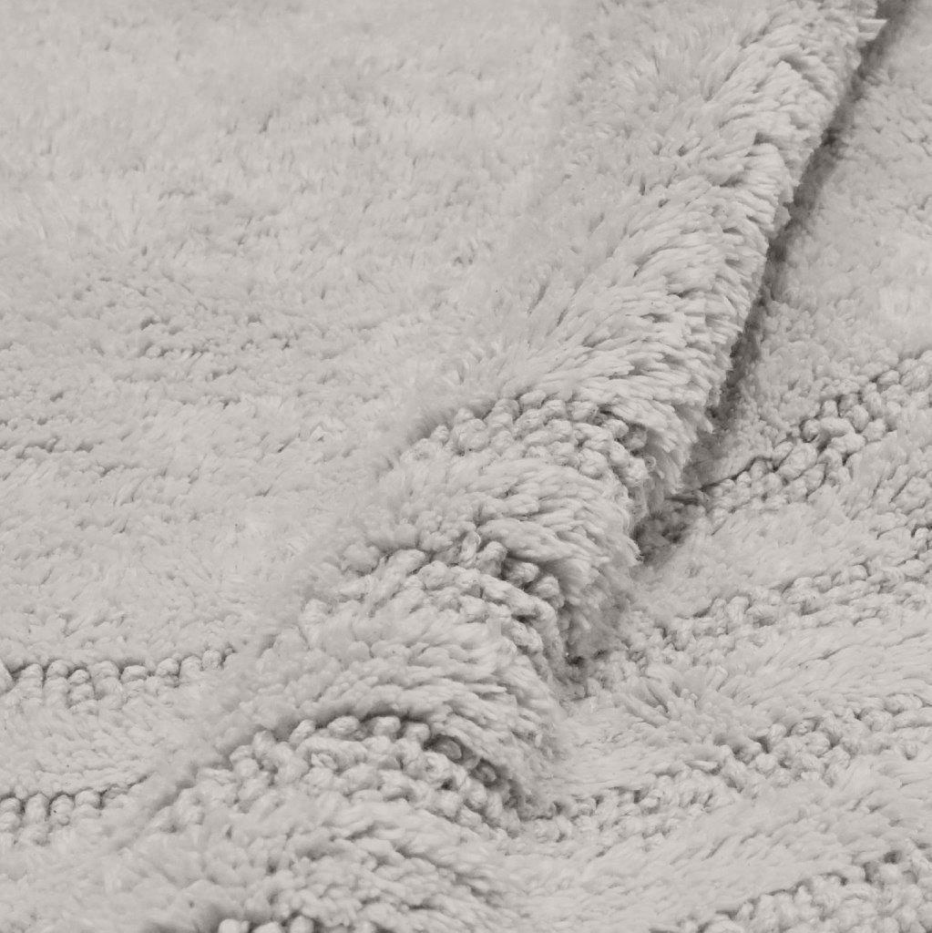 my home Badematte »Inga, Rahmen, Badvorleger, Badezimmer Teppich«, beidseitig nutzbar-fussbodenheizungsgeeignet-strapazierfähig, 100% Baumwolle, Hoch-Tief-Effekt, weich, trocknergeeignet