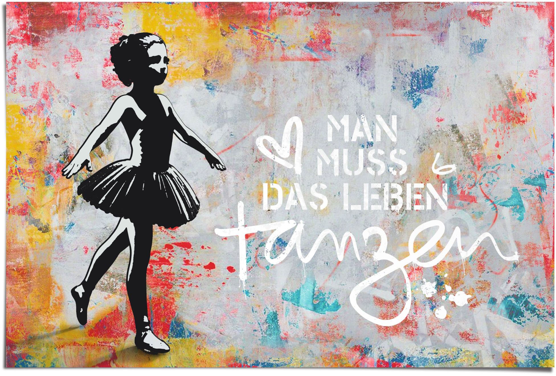 Image of Reinders Poster "Man muss das Leben tanzen" 1 Stk. tlg.