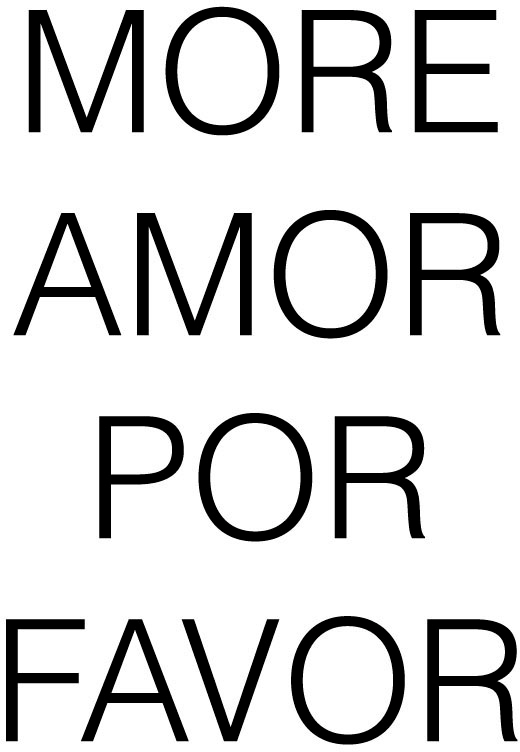 queence Metallbild »More Amor«, Schriftzüge-Schriftzug, (1 St.), Stahlschilder
