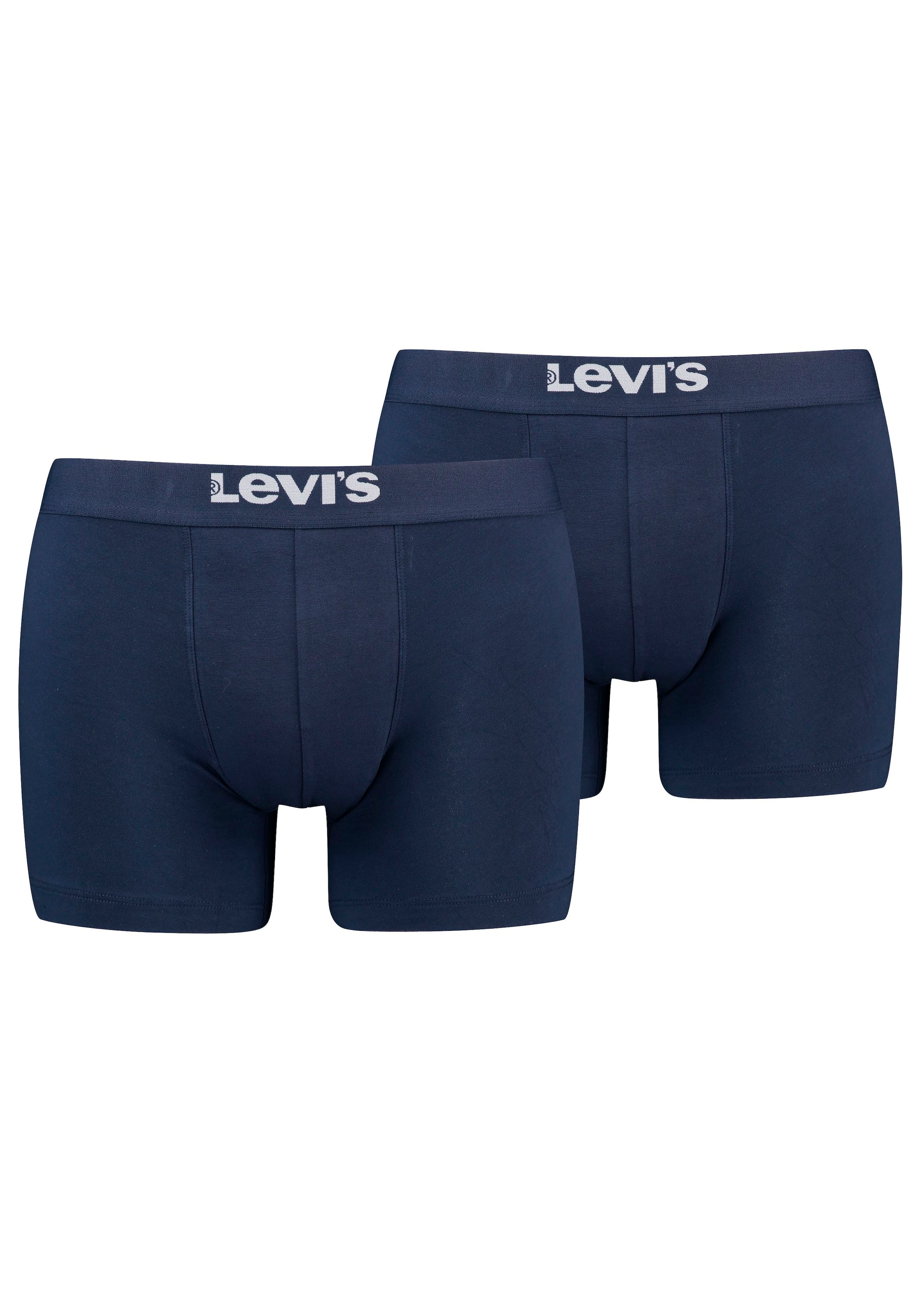 Boxershorts, (Packung, 2er-Pack), mit breitem Logobund