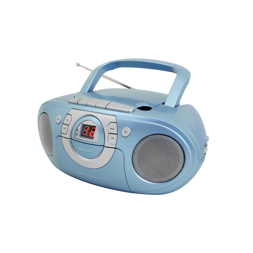 Soundmaster CD-Radiorecorder »SCD5100BL Blau«, (FM-Tuner)