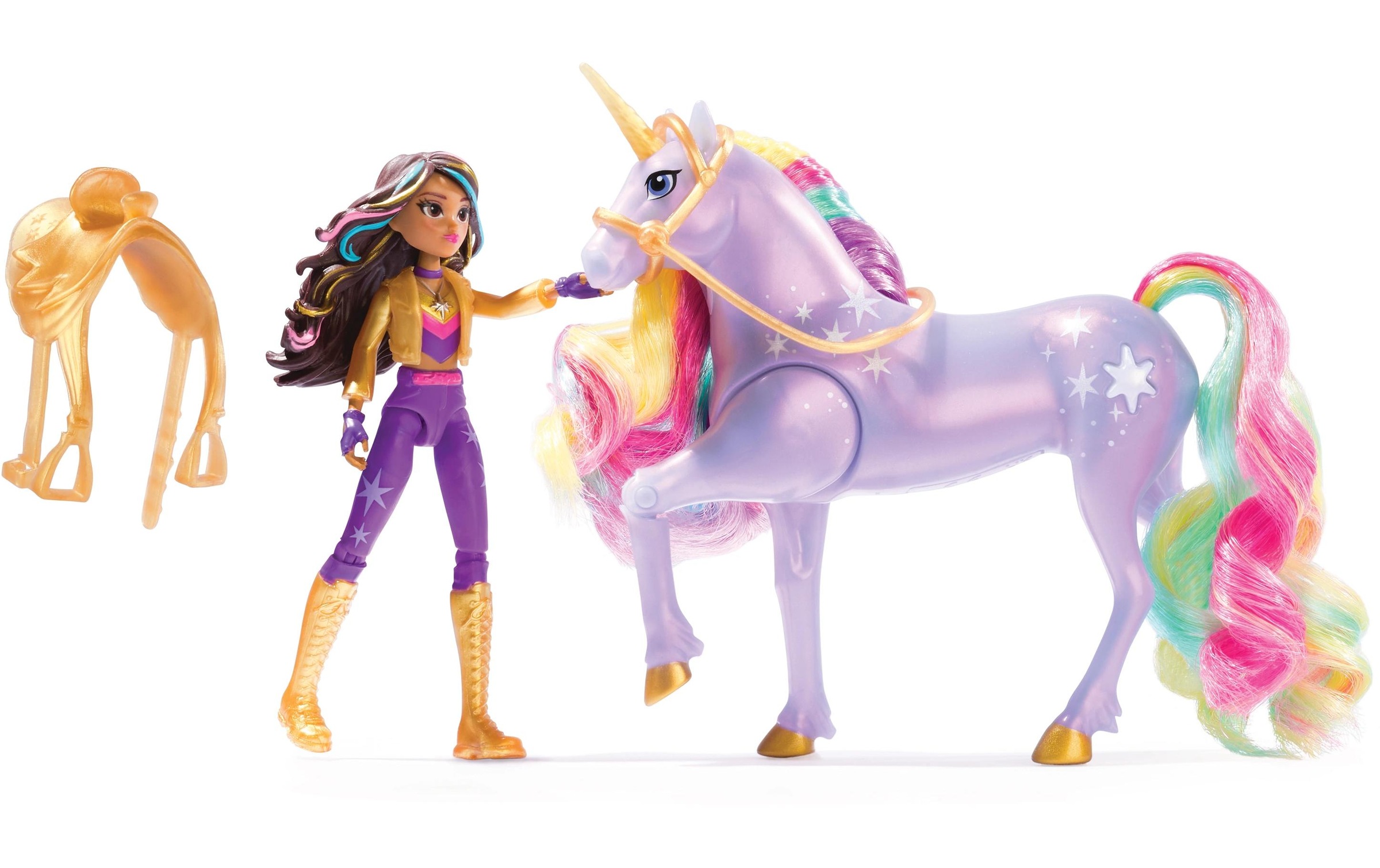 Anziehpuppe »Spinmaster Unicorn Academy Sophia & Light Magic Wildstar«