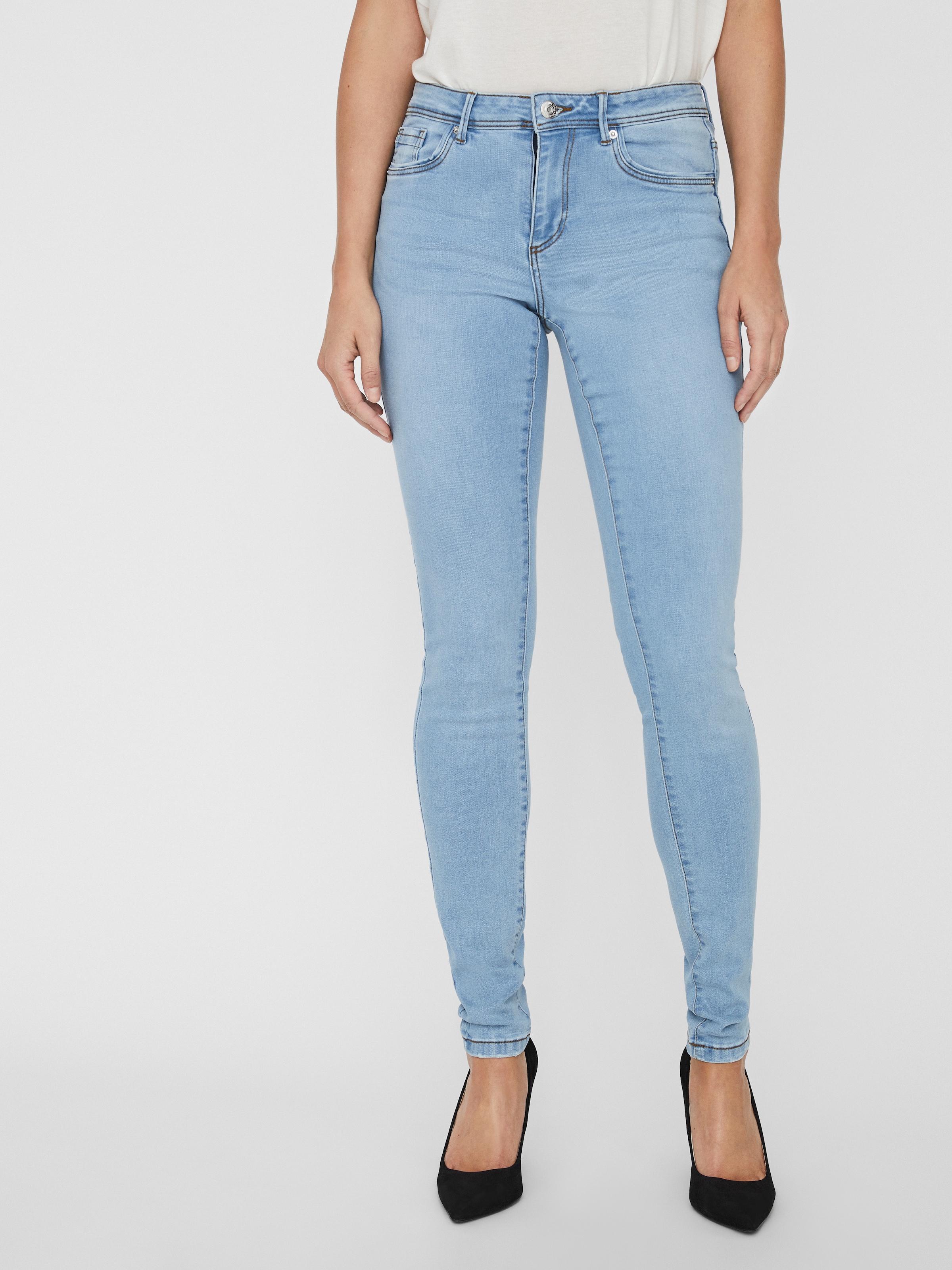 Image of Vero Moda Skinny-fit-Jeans "VMTANYA MR S PIPING JEANS VI352 GA NOOS"