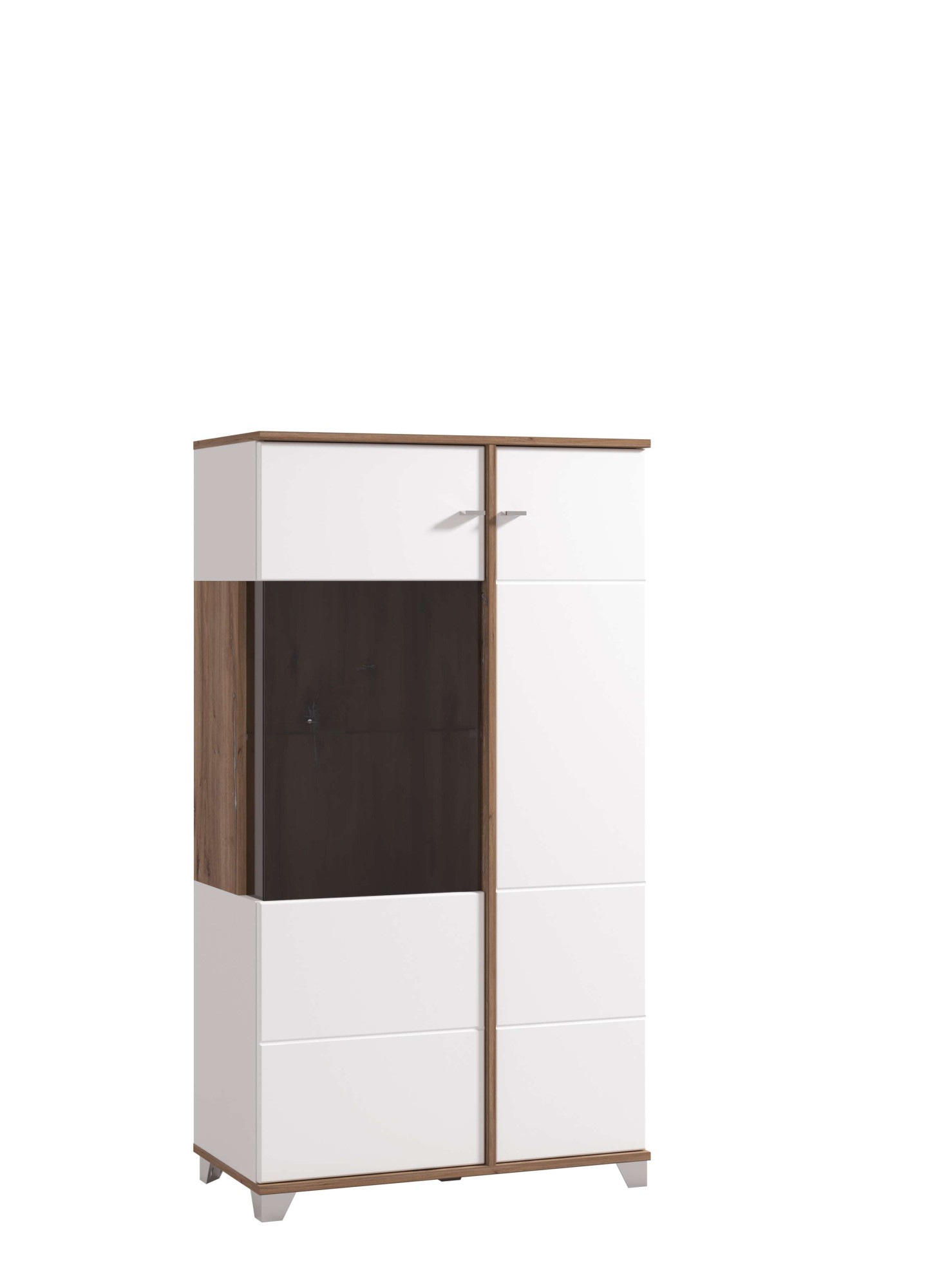 INOSIGN Highboard »Burgundy Sideboard, Stauraumschrank, Anrichte, Hochschrank, B93cm« Hochglanzfronten und eine Innenausstattung in Flagstaff Eiche