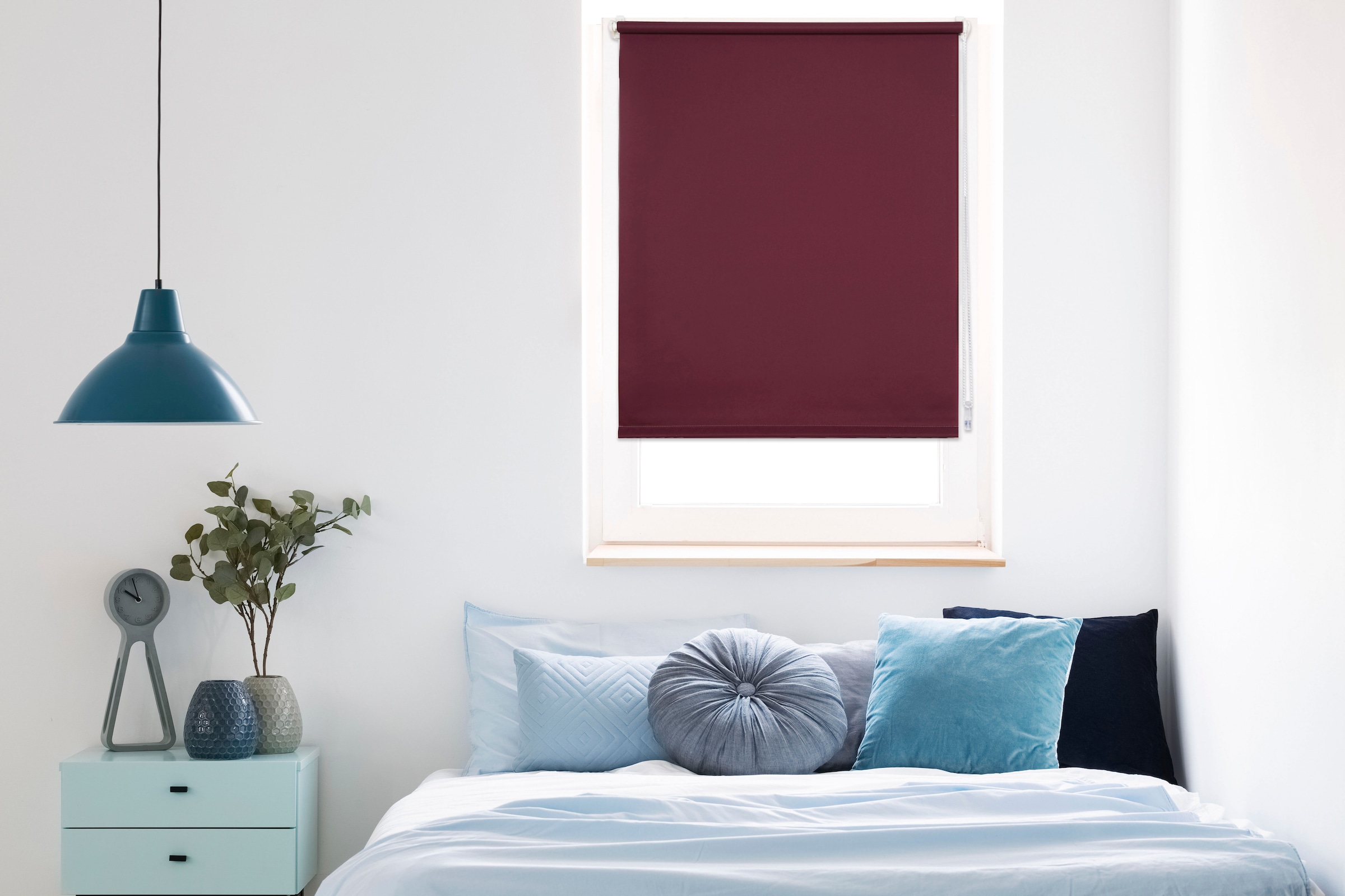 Image of mydeco Seitenzugrollo "Win" Lichtschutz ohne Bohren freihängend bis Breite 120cm
