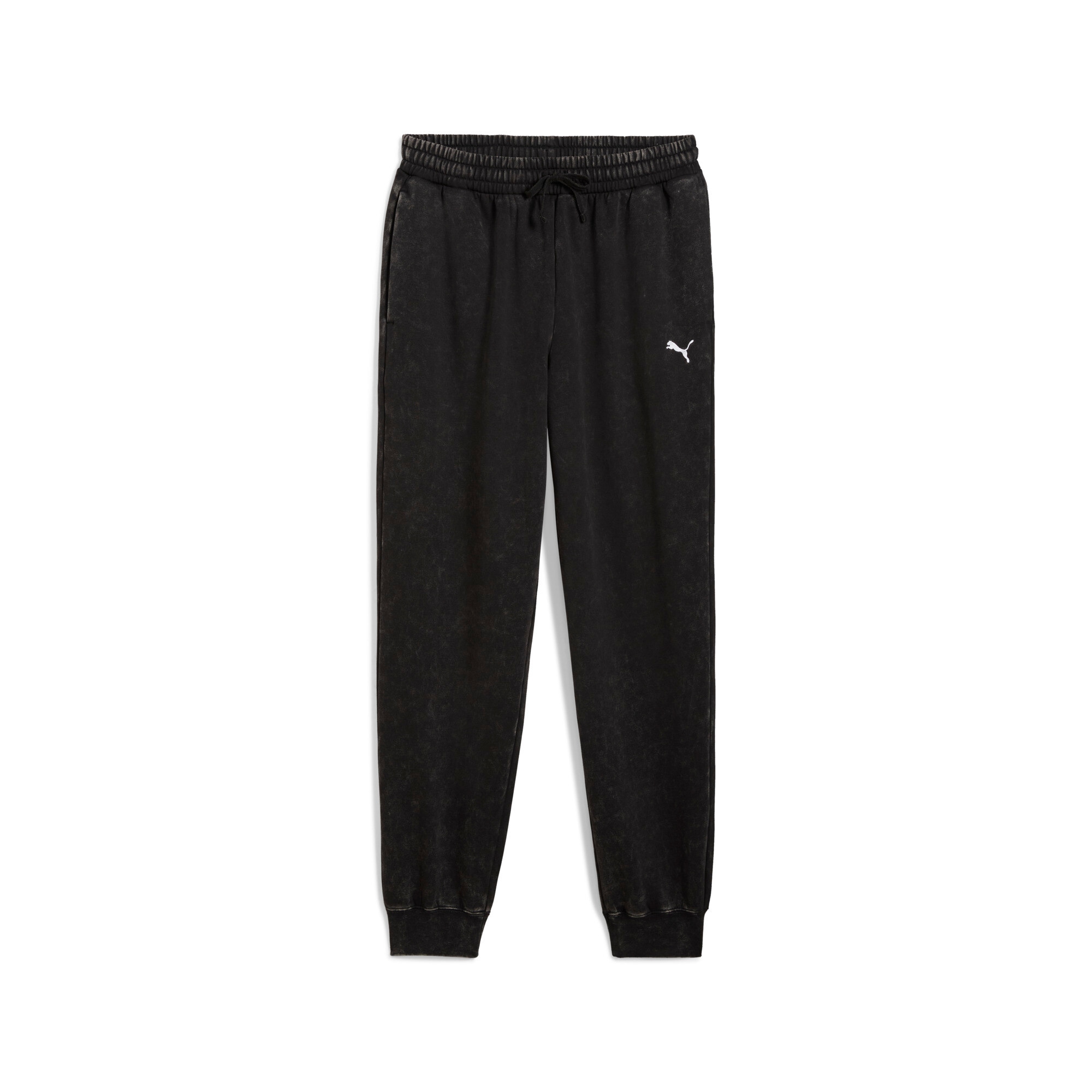 Image of PUMA Trainingshose "ESS ELEVATED RELAXED WASH SWEATPANTS FL" sportlich inspirierte Details, mit Print-Applikationen