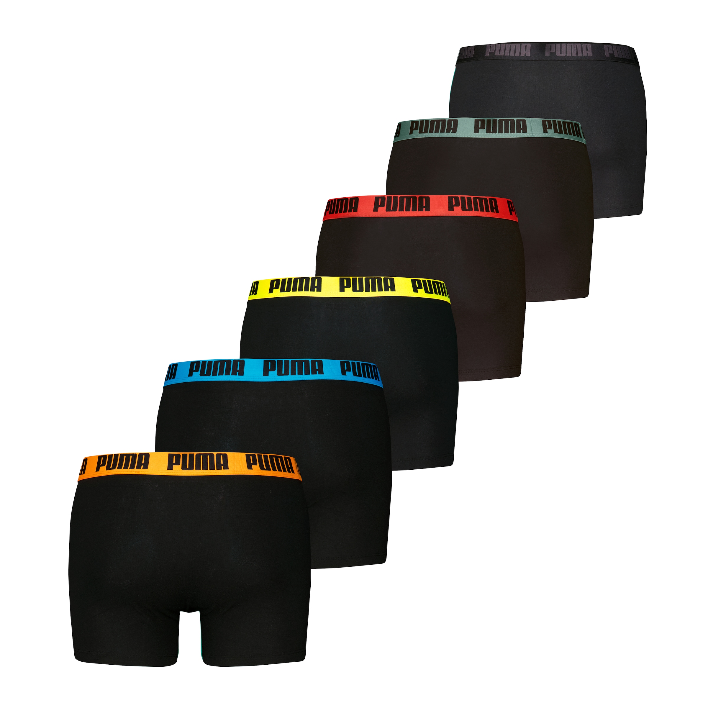 PUMA Boxershorts »PUMA MEN EVERYDAY BOXER 6P ECOM«, (6er Pack), Elastischer Logobund, Stretchmaterial, ohne Eingriff