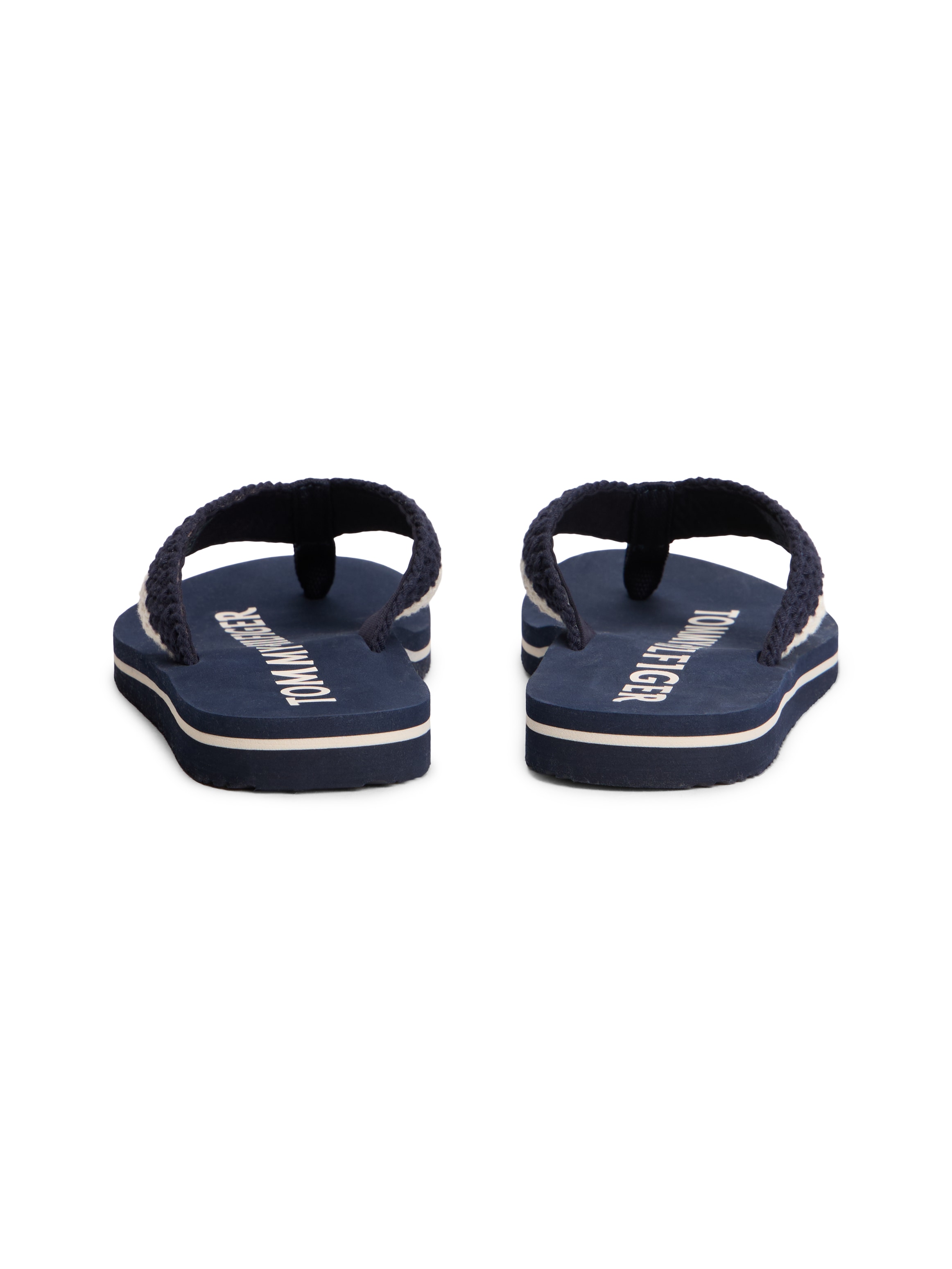 Tommy Hilfiger Séparateur d'orteils »TH CROCHET SUMMER SANDAL«  Dianette, Strandschuh in sommerlicher Häkeloptik