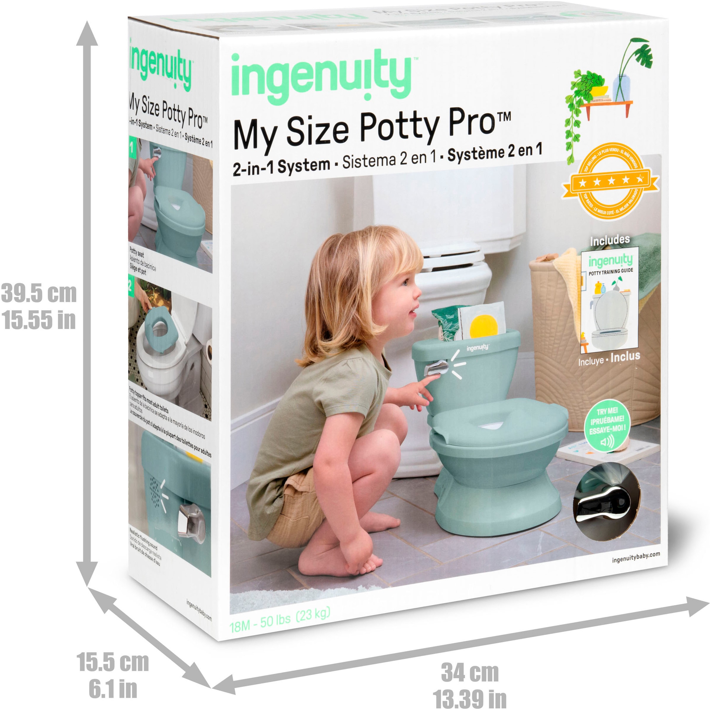 ingenuity Toilettentrainer »My Size Potty Pro™ - Weiss«