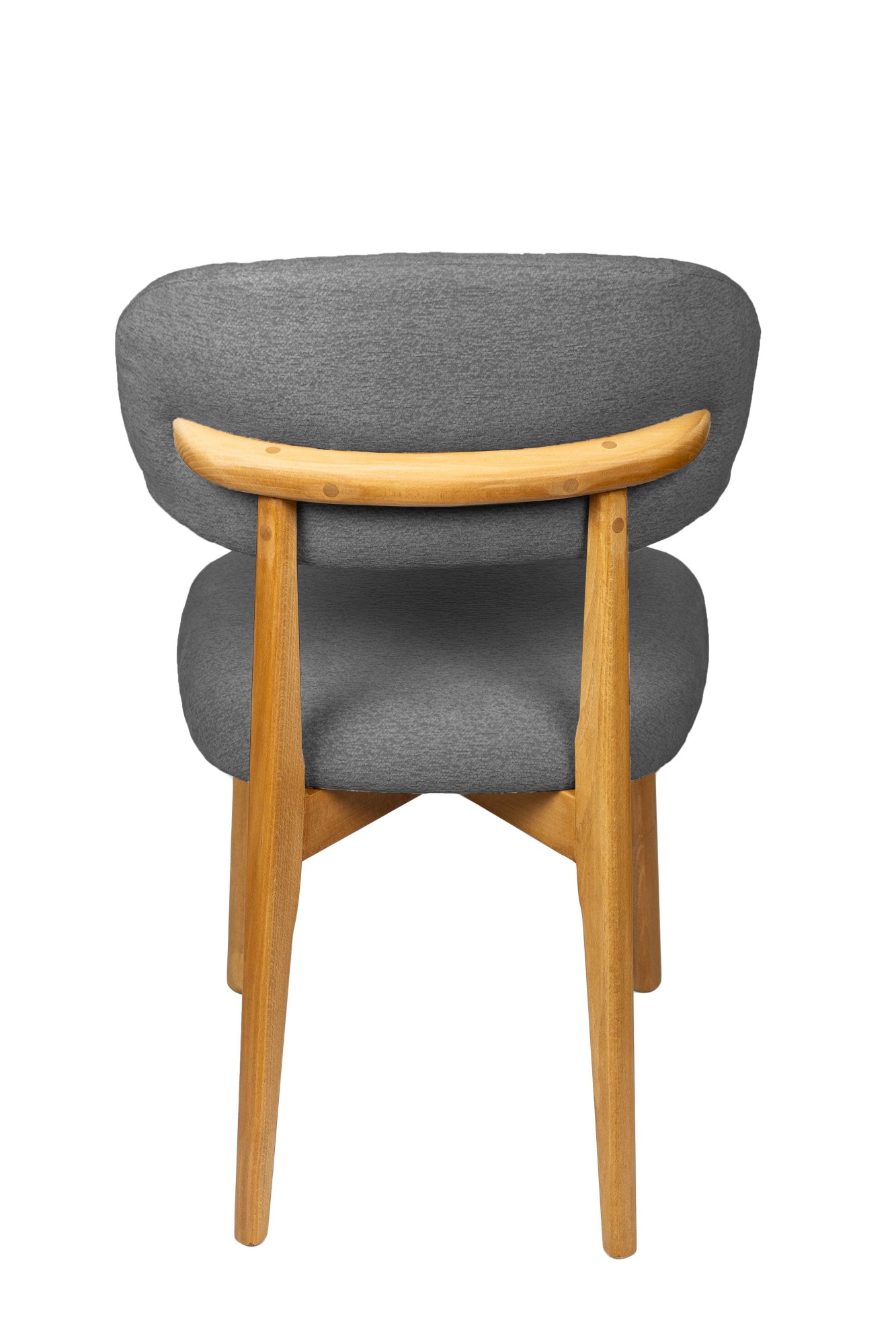 Home affaire Esszimmerstuhl »Nomo Polsterstuhl, Küchenstuhl, 4-Fussstuhl« () 2 Stk.Chenille, Massivholzbeine, Retro