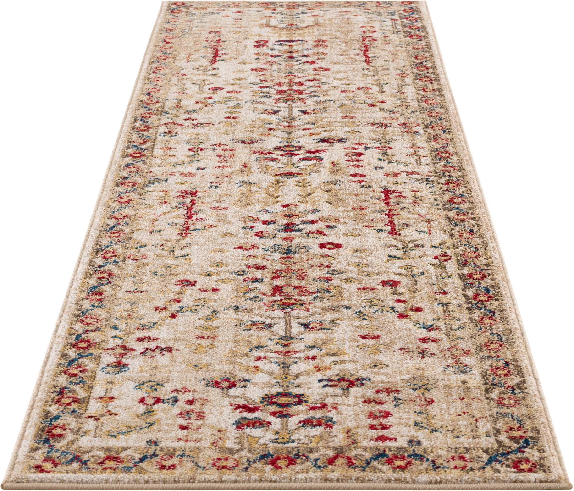Image of Timbers Läufer »Clovis«, rechteckig, 22 mm Höhe, Teppich im Orient-Design, mit Bordüre, Vintage, Wohnzimmer, Diele, Schlafzimmer, esszimmer bei Ackermann Versand Schweiz