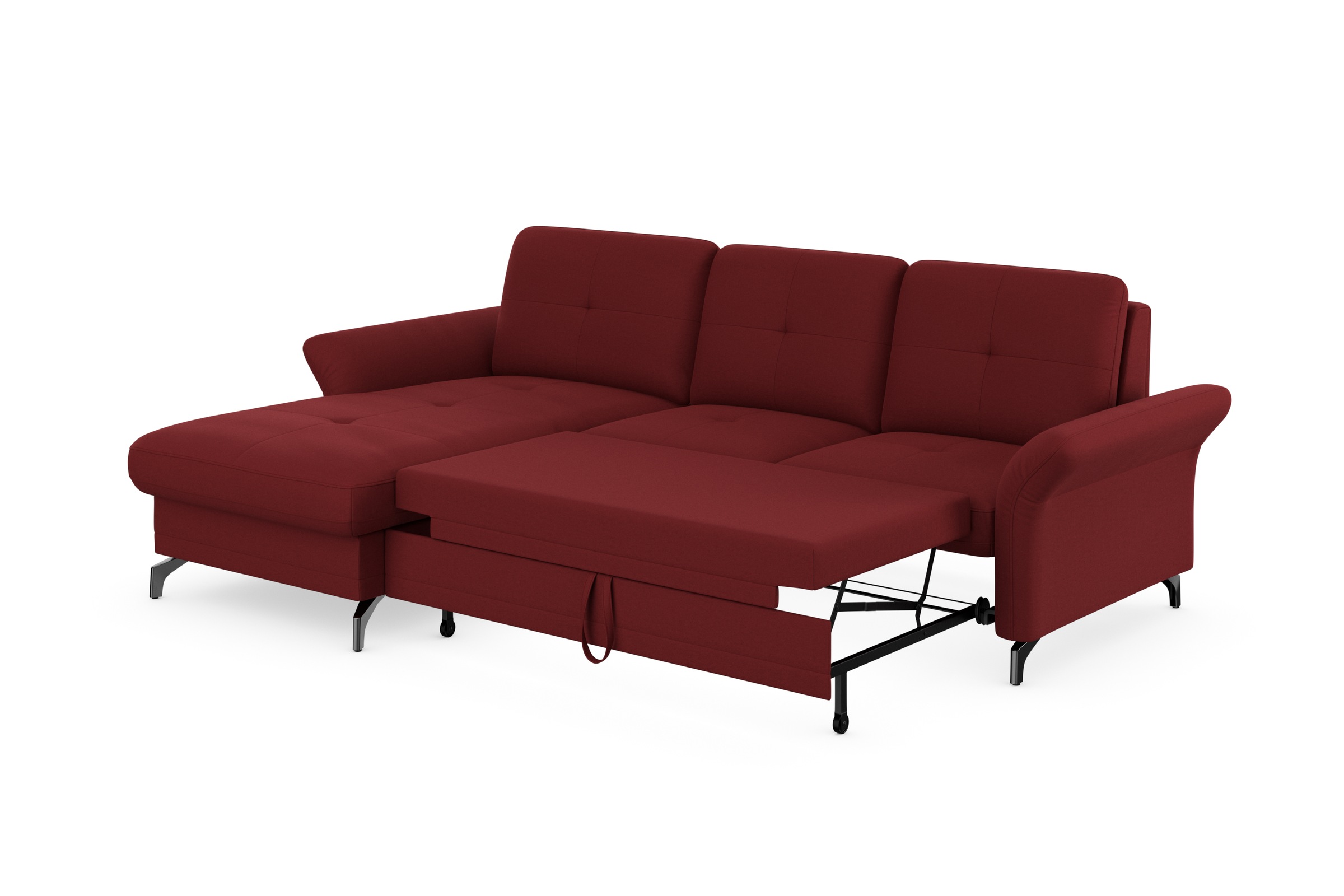 Places of Style Ecksofa »Calando L-Form«, wahlweise mit Bettfunktion, Bettkasten und Armteilfunktion