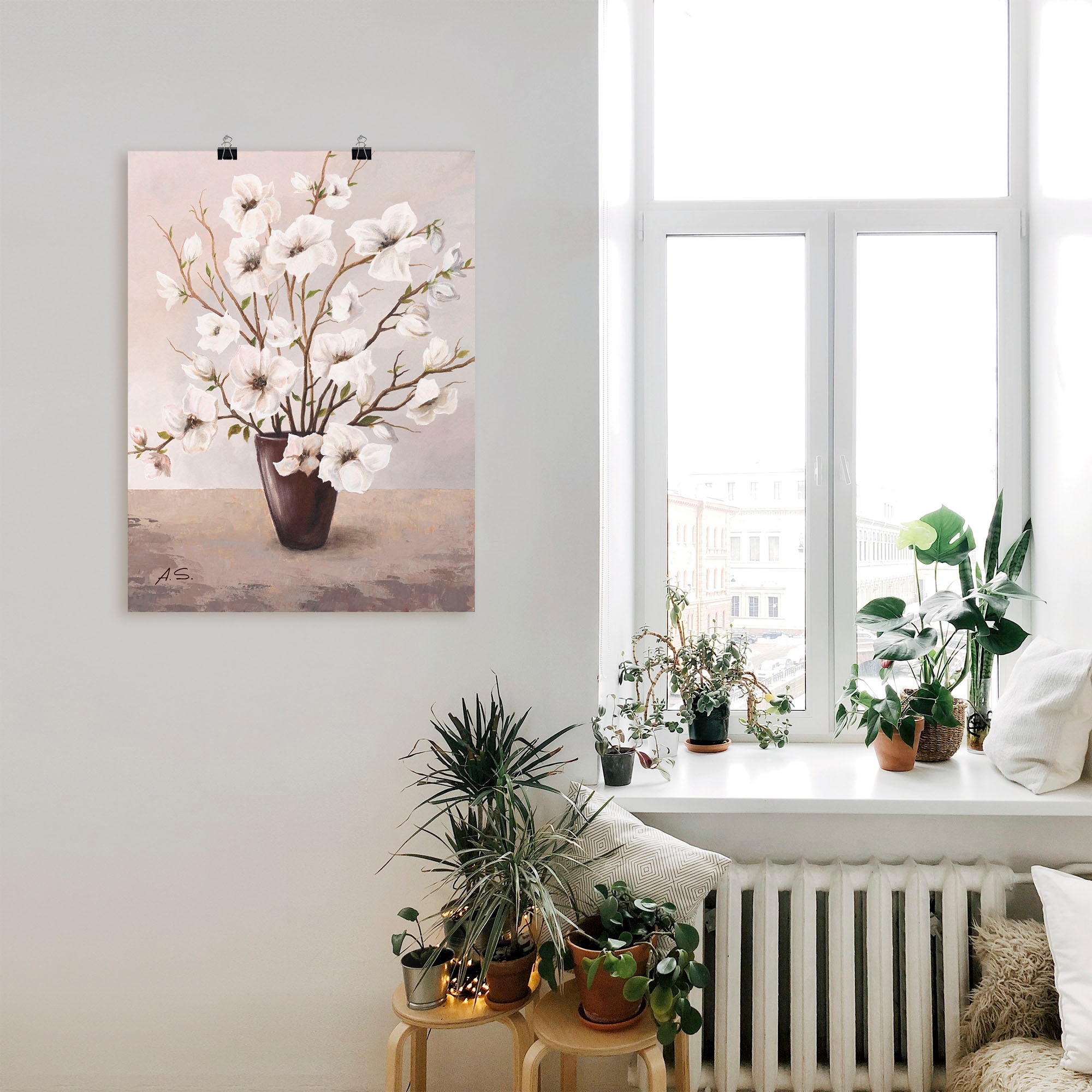 Artland Wandbild »Magnolien« Blumen 1 Stk. tlg. als Leinwandbild, Poster in verschied. Grössen
