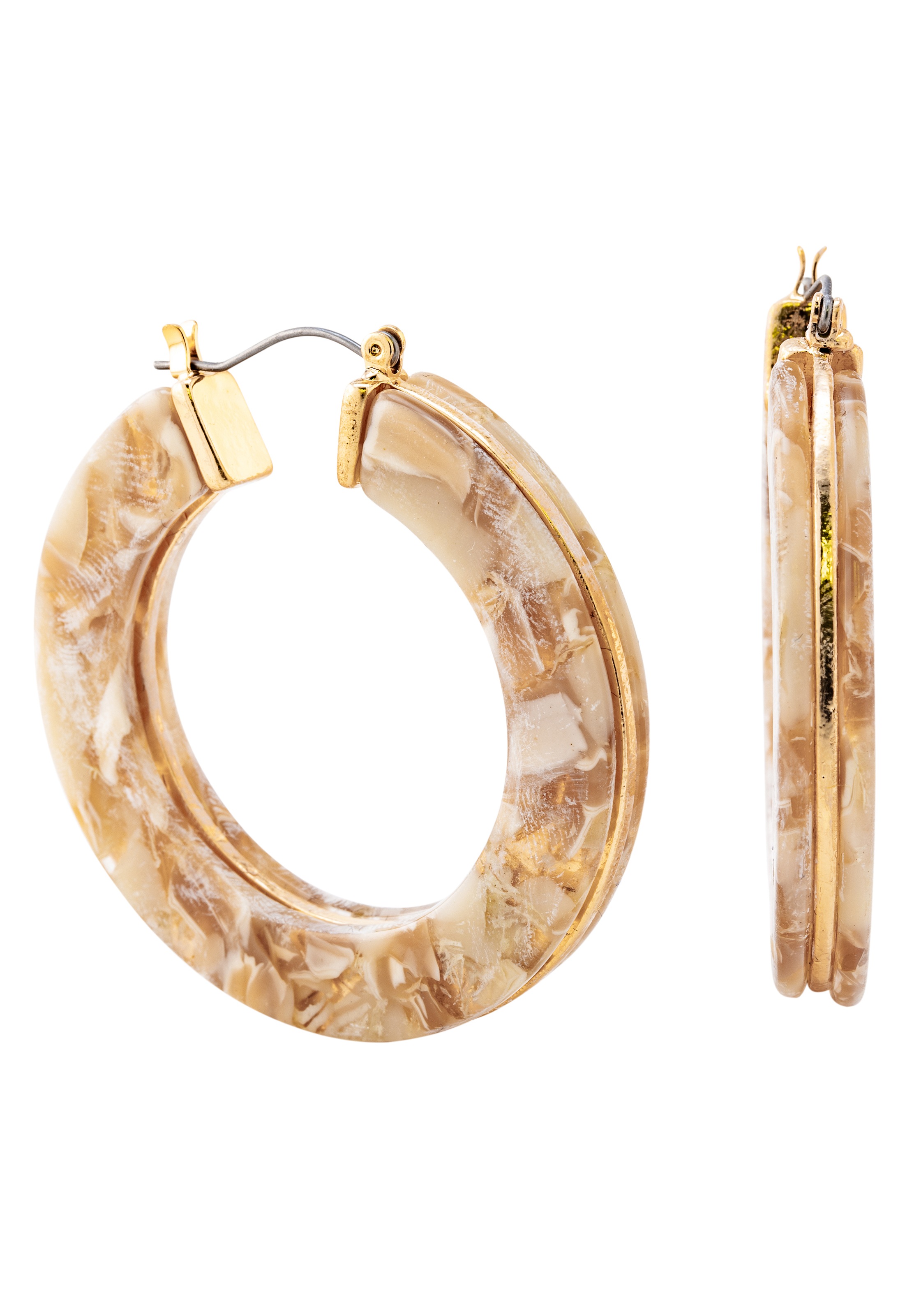 Image of J.Jayz Paar Creolen »beidseitige Marmoroptik« bei Ackermann Versand Schweiz