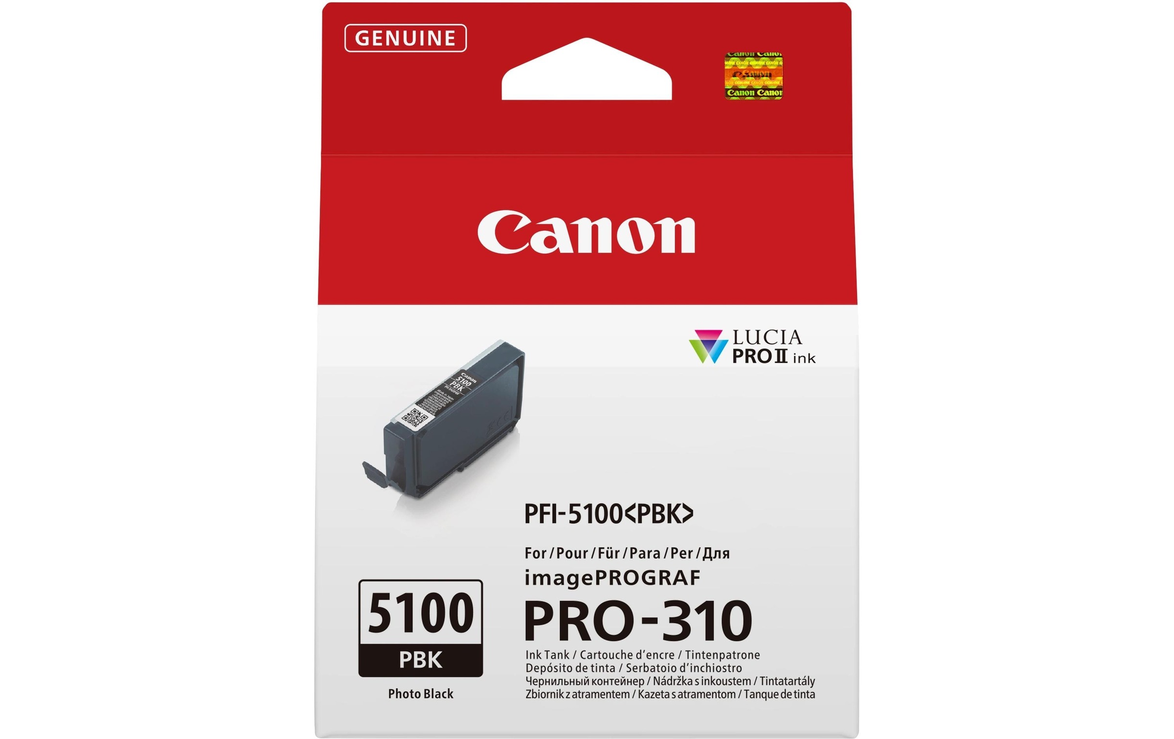 Image of Canon Tintenpatrone "PFI-5100PBK Photo Black"