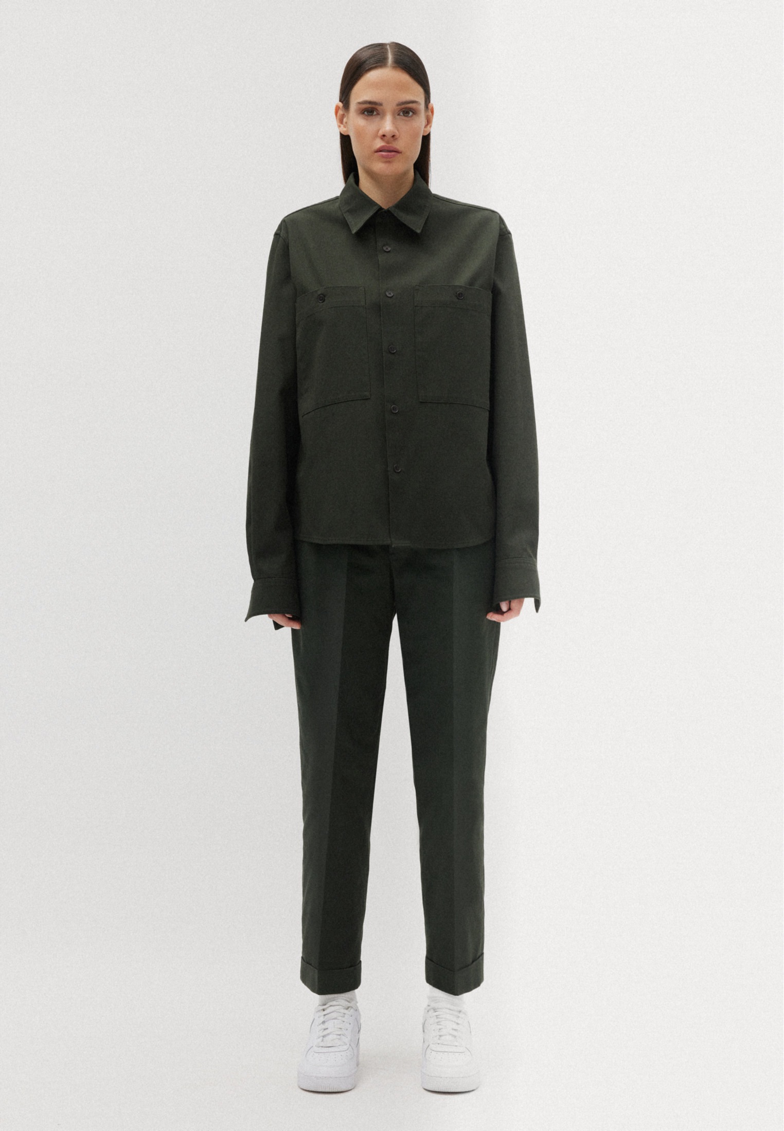 studio seidensticker Businesshemd »Studio« Regular Langarm Kentkragen Uni