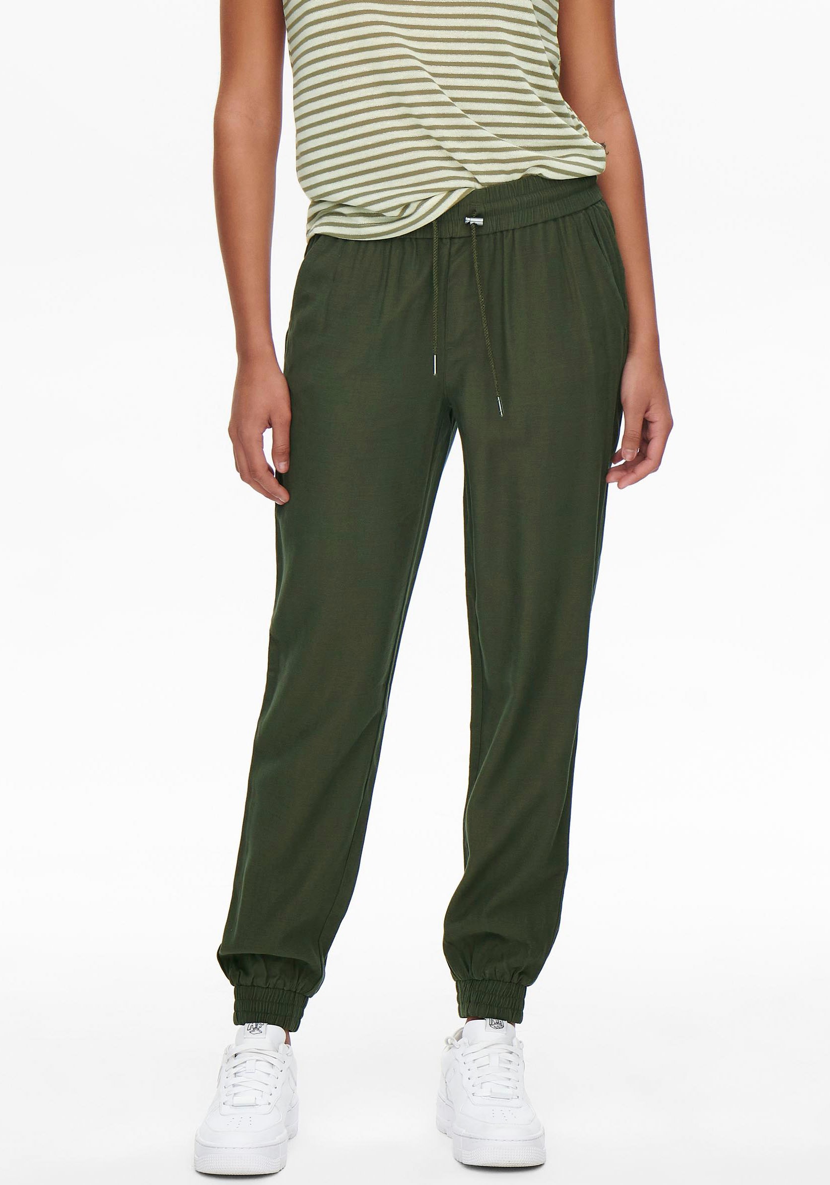 ONLY Pantalon de jogging »ONLKELDA-EMERY MW PULL-UP PANTS«