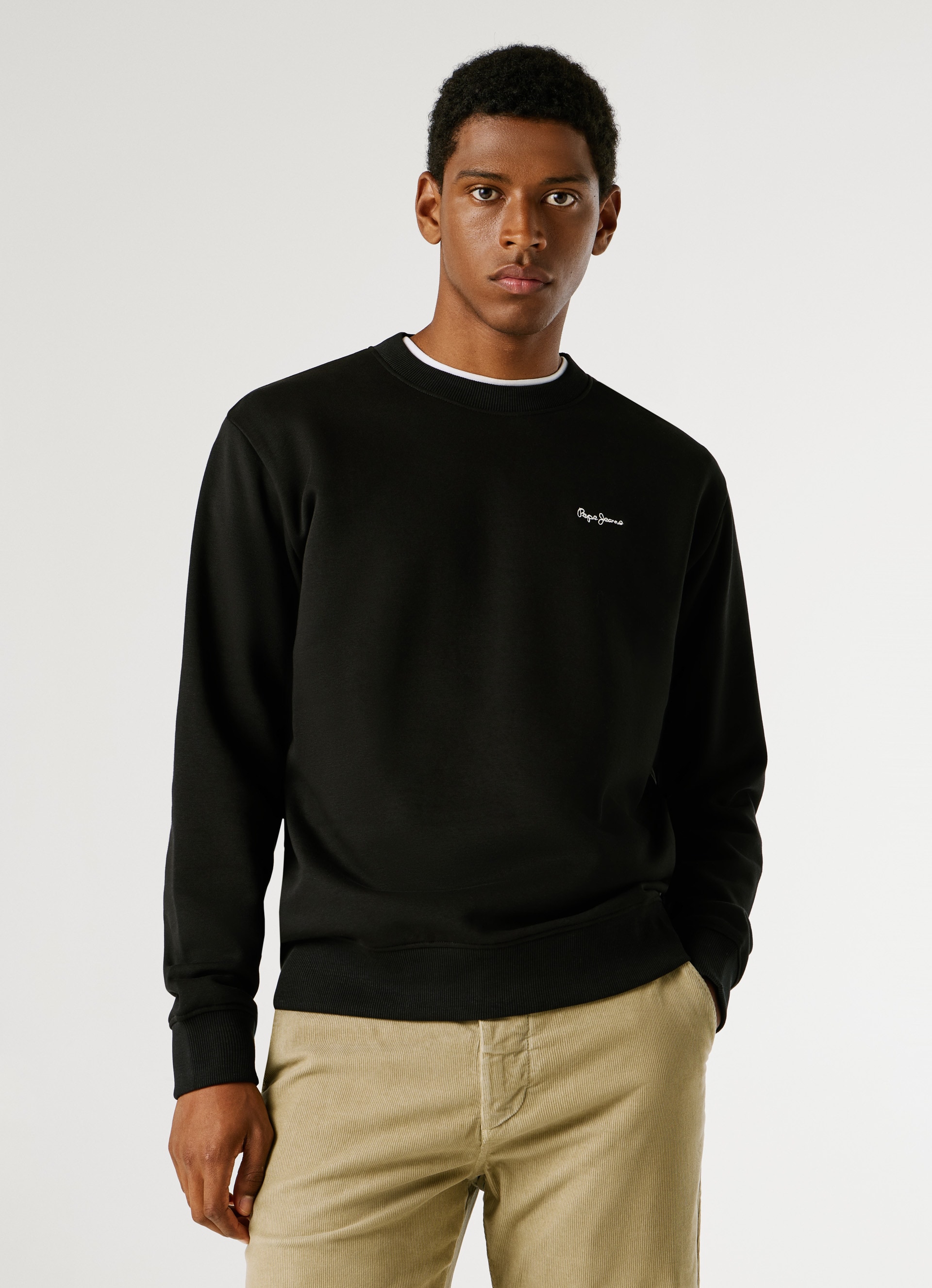 Pepe Jeans Sweatshirt »GRIFFIN CREW«, mit Rundhals, Rippbündchen
