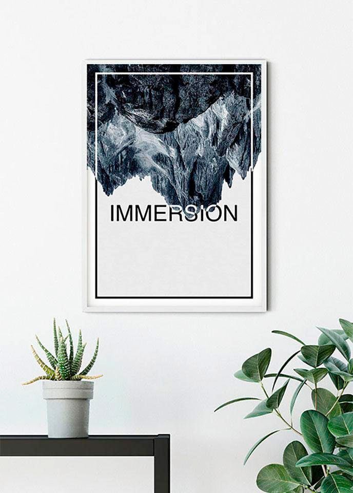 Poster »Immersion Steel«, Abstrakt-Sprüche & Texte, (1 St.), Kinderzimmer,...