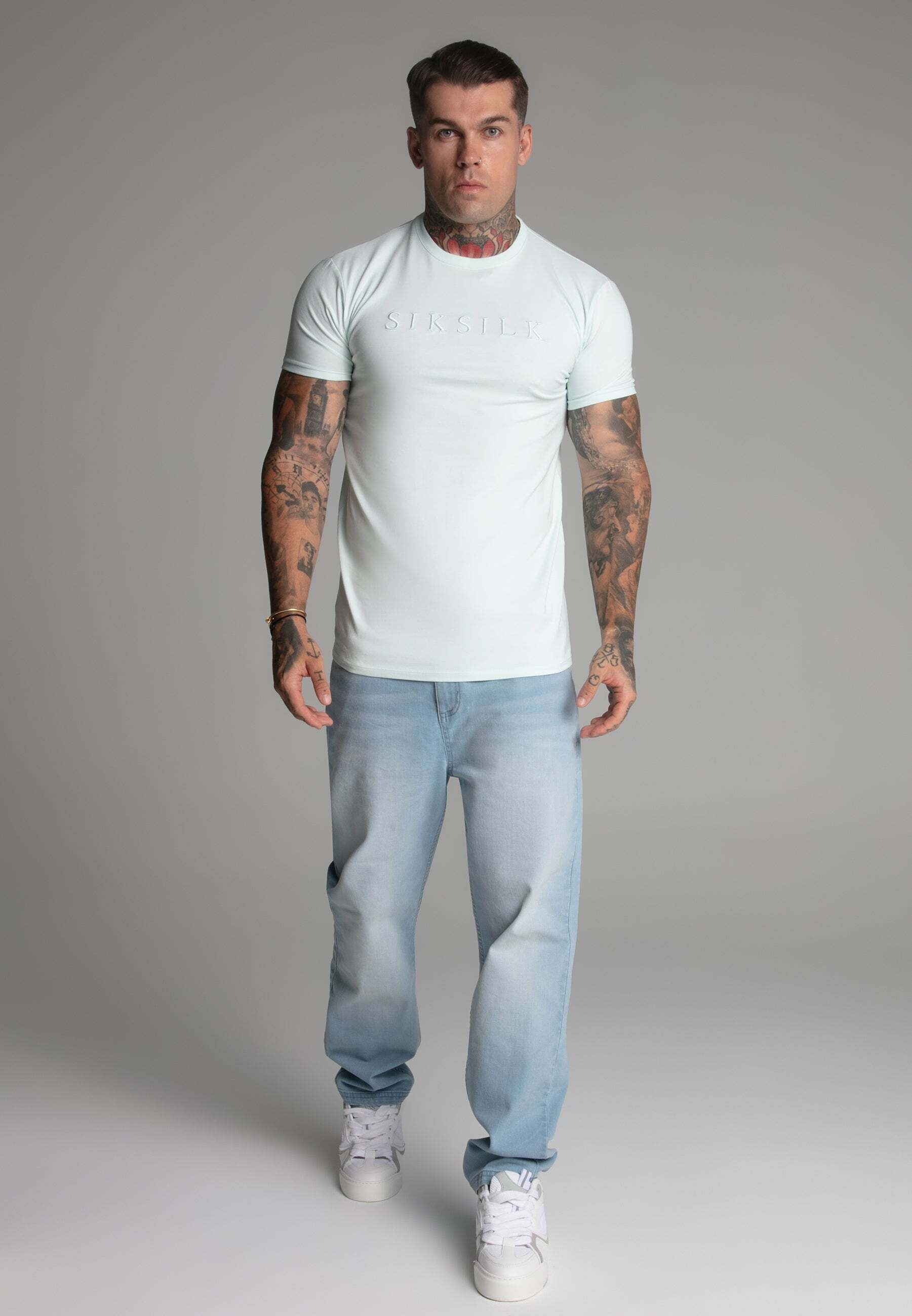Siksilk T-Shirt »Siksilk T-Shirt Muscle Fit T-Shirt«