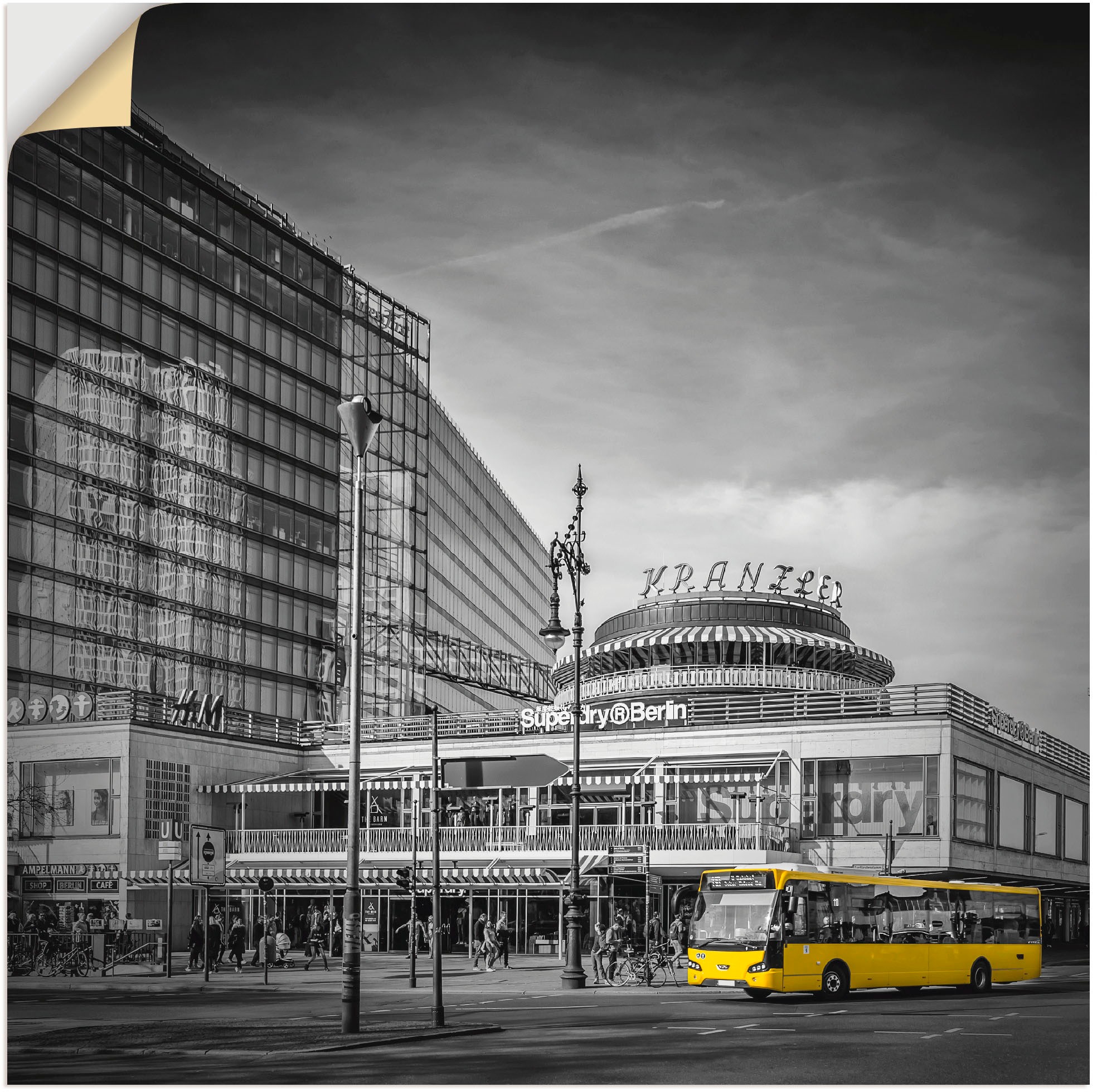 Image of Artland Wandbild »Berlin City-West«, Deutschland, (1 St.), in vielen Grössen & Produktarten - Alubild / Outdoorbild für den Aussenbereich, Leinwandbild, Poster, Wandaufkleber / Wandtattoo auch für Badezimmer geeignet bei Ackermann Versand Schweiz