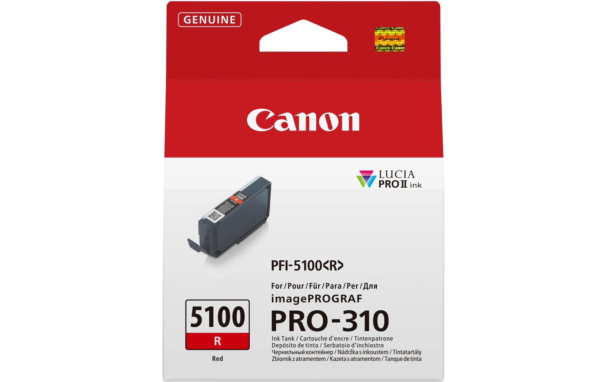 Image of Canon Tintenpatrone "PFI-5100R Red"